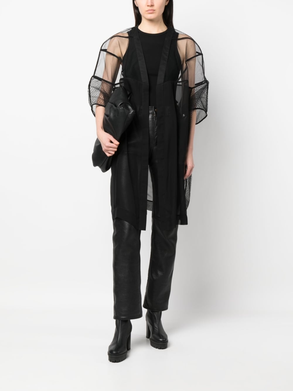 Edfu Tecuatl sheer silk jacket - 2