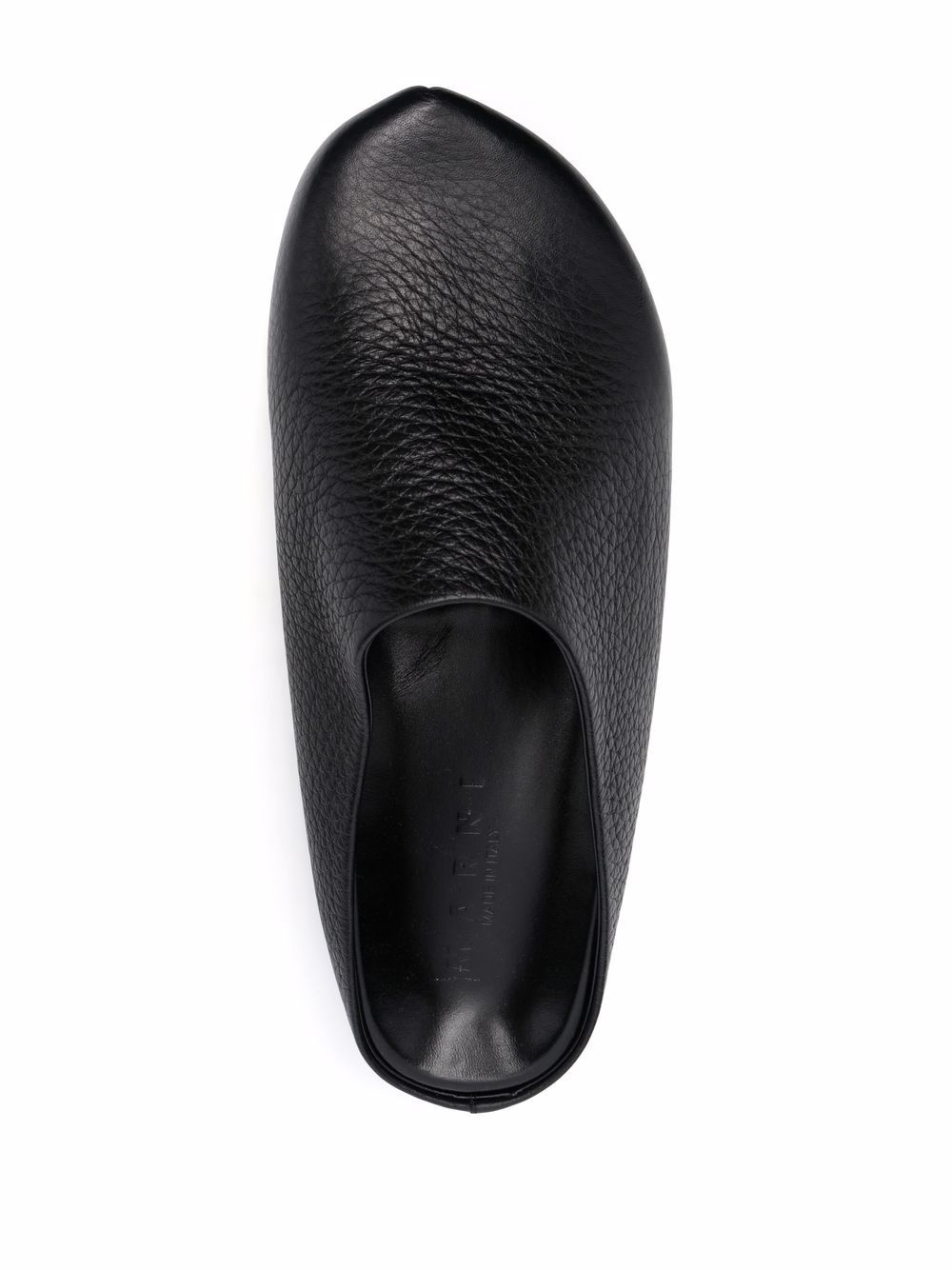 textured-leather clog slippers - 4