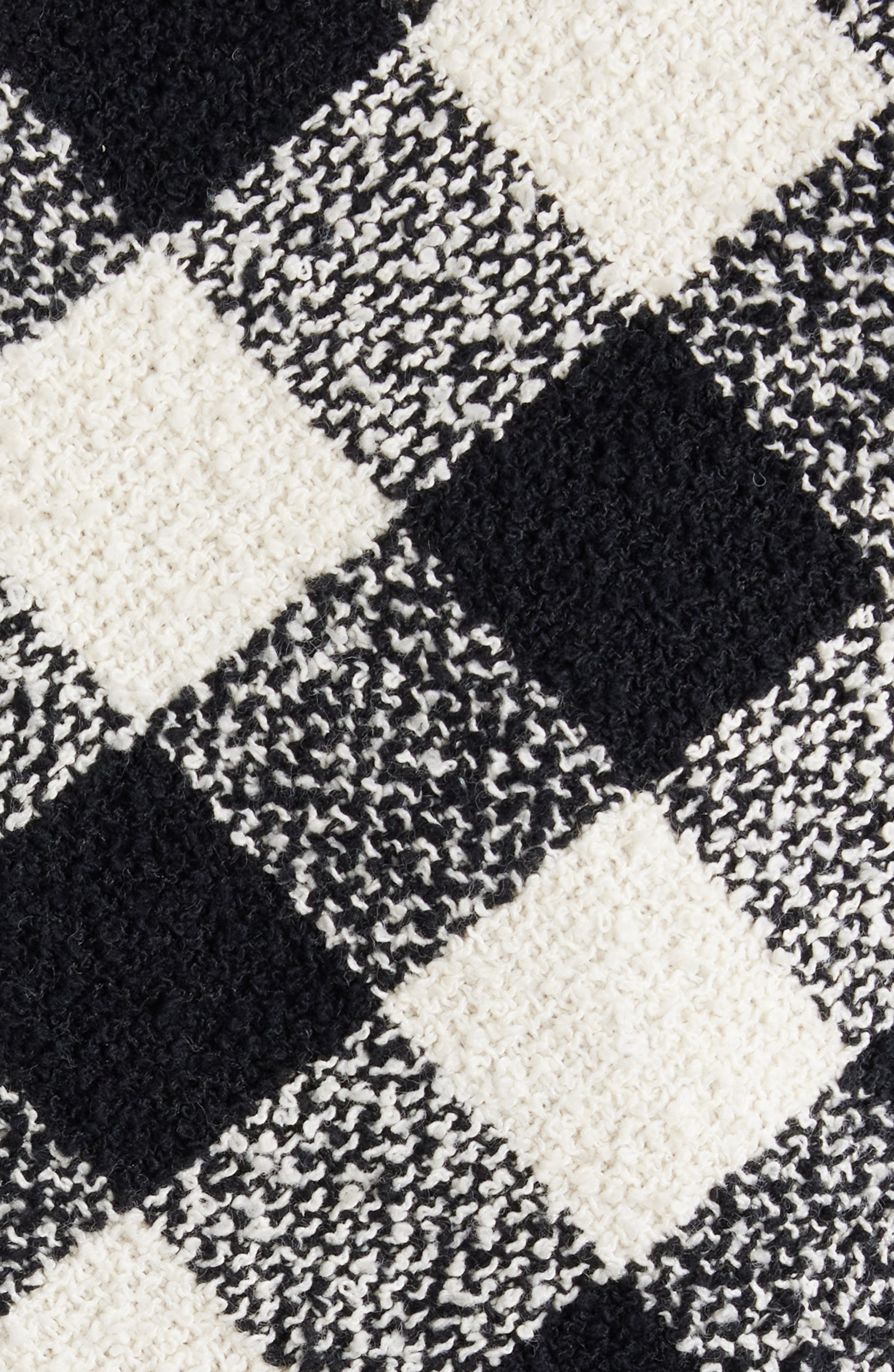 Balmain Gingham Tweed Minidress in Black/White at Nordstrom - 6