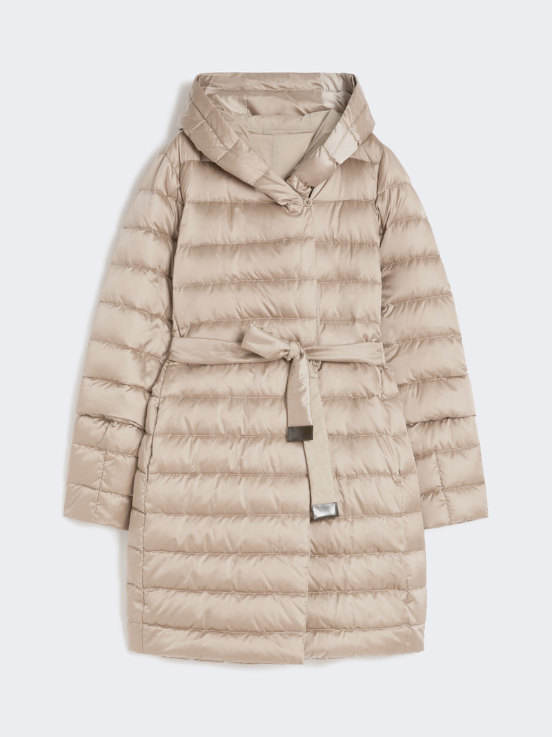 NOVEF Reversible down jacket in water-repellent satin 1