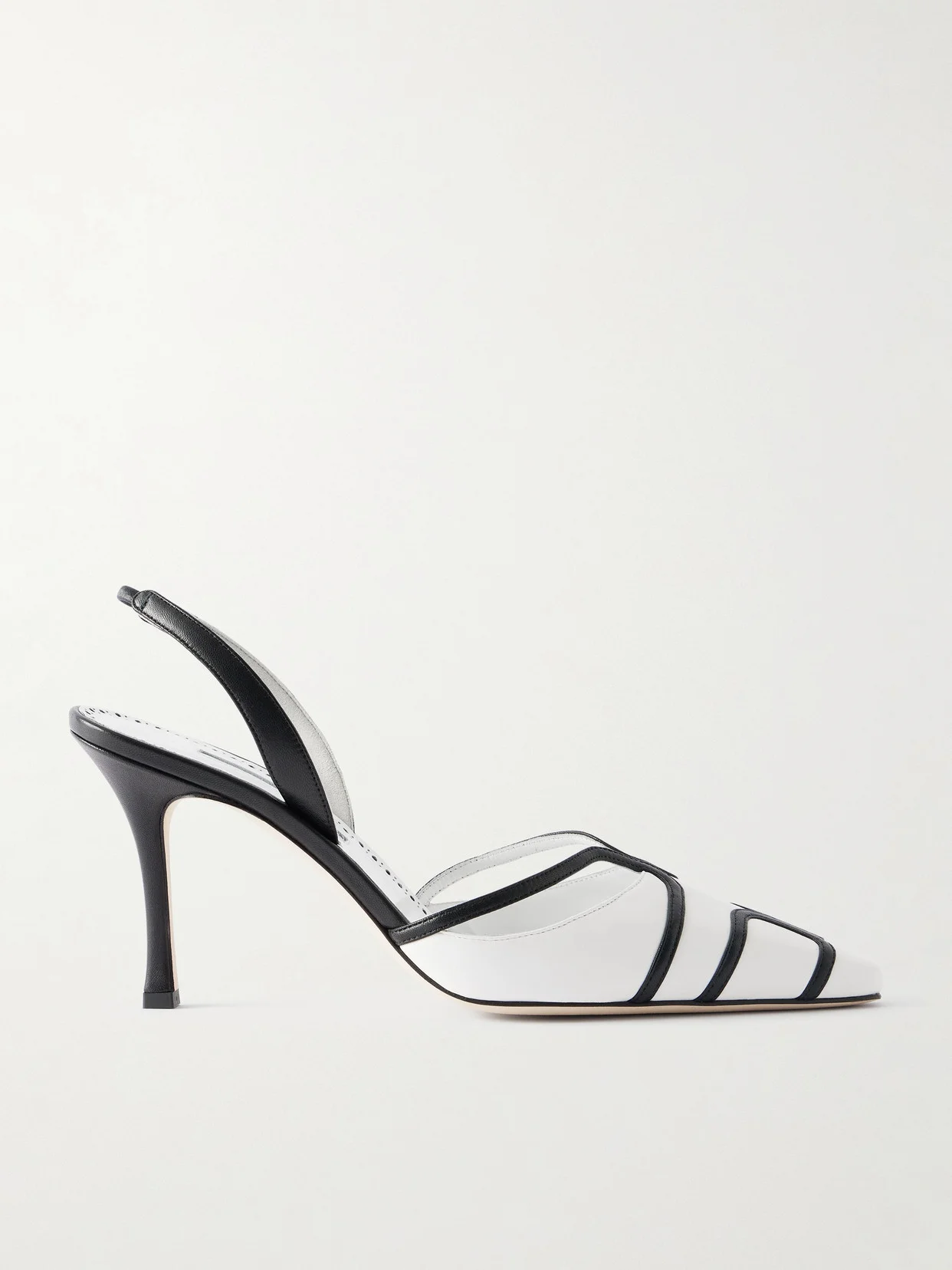Sarto 90 Two-tone Leather Slingback Pumps - 1