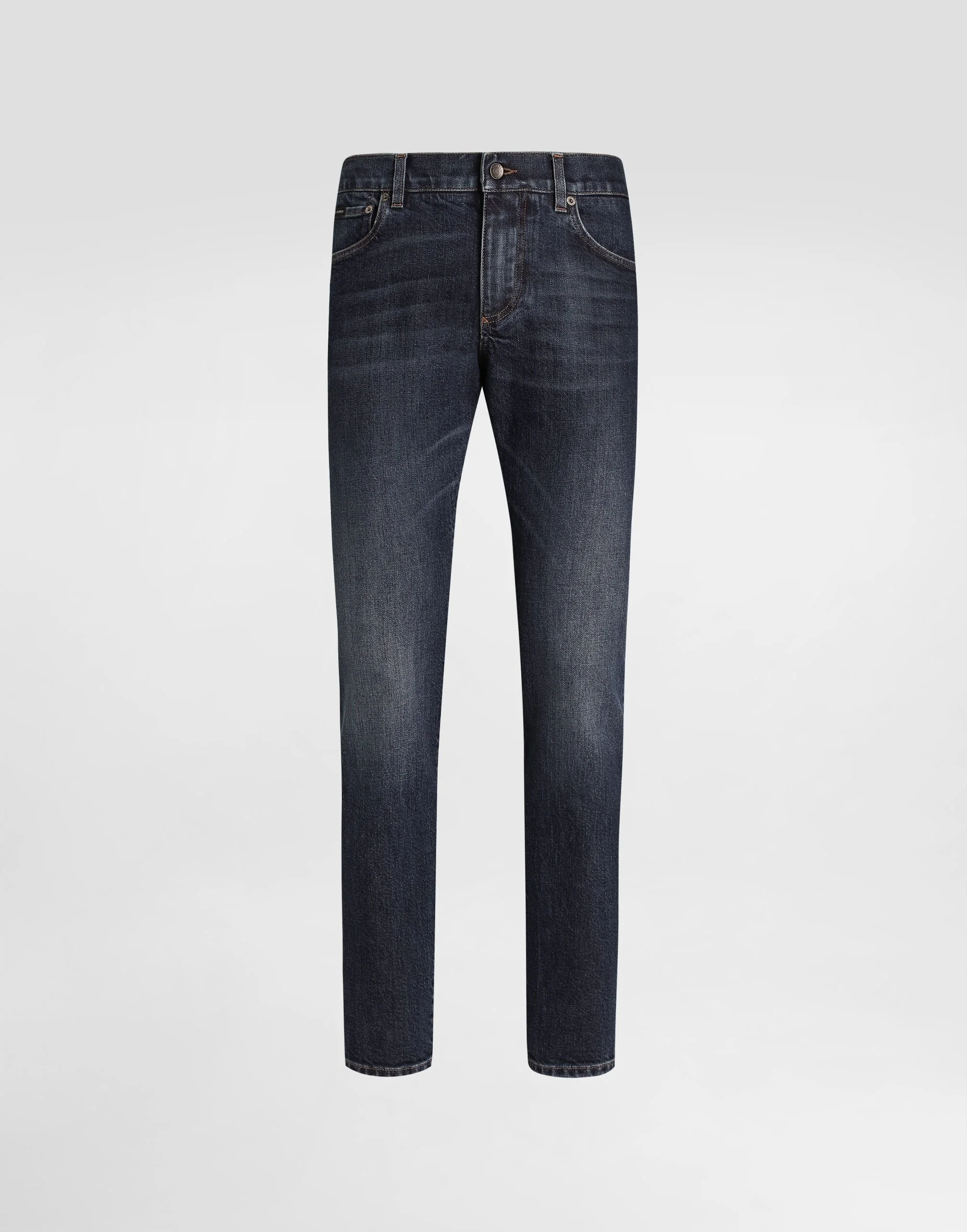 Slim-fit stretch cotton jeans - 1