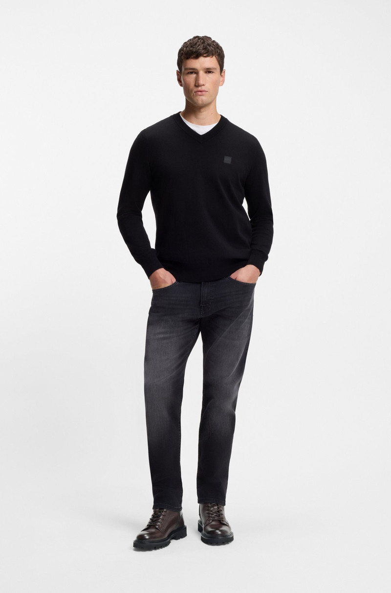 BOSS LEATHER HALF BOOTS WITH FAUX-FUR LINING outlook