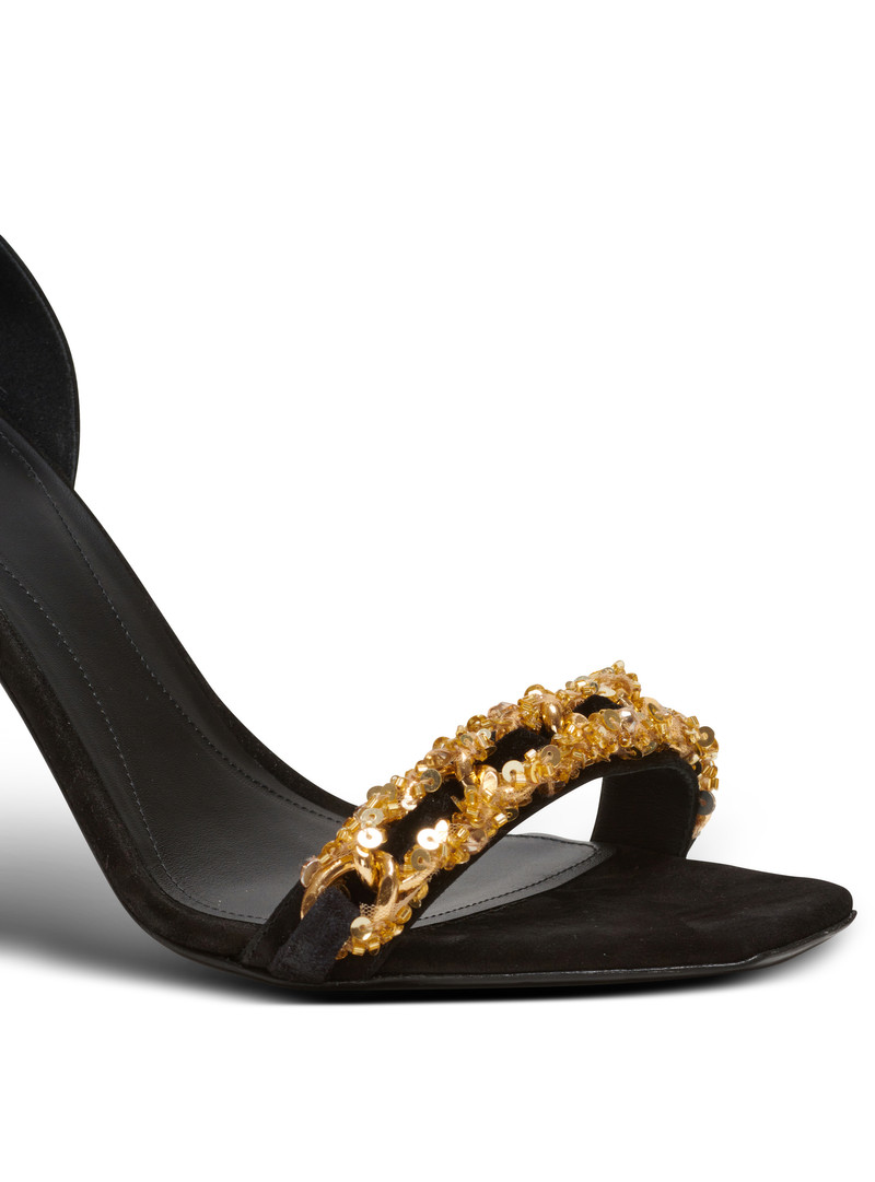 Uma suede and chain sandals 6