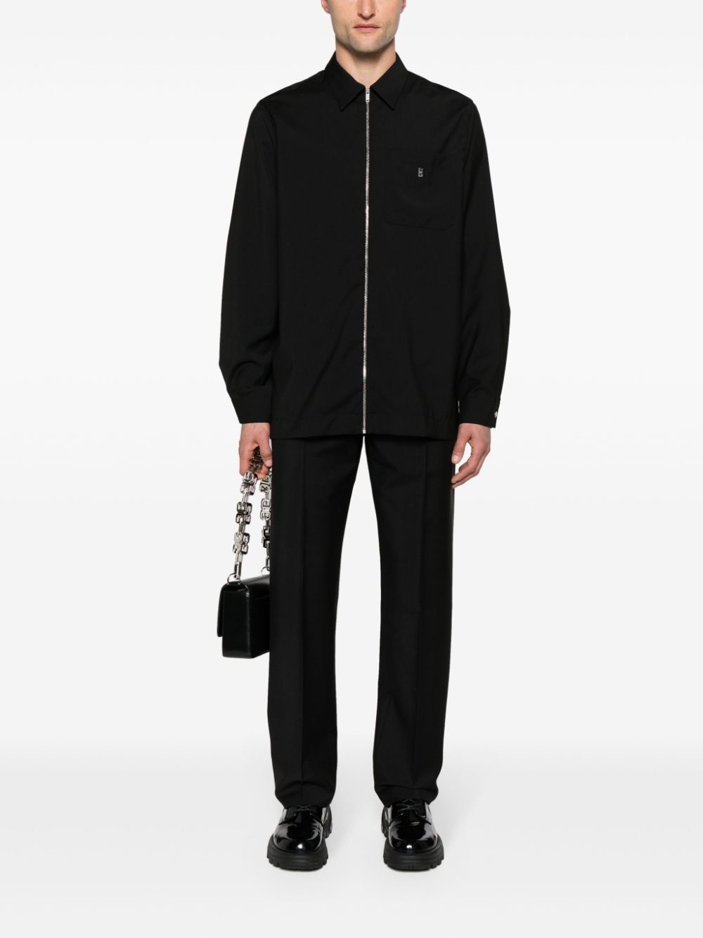 mid-rise tapered trousers - 2