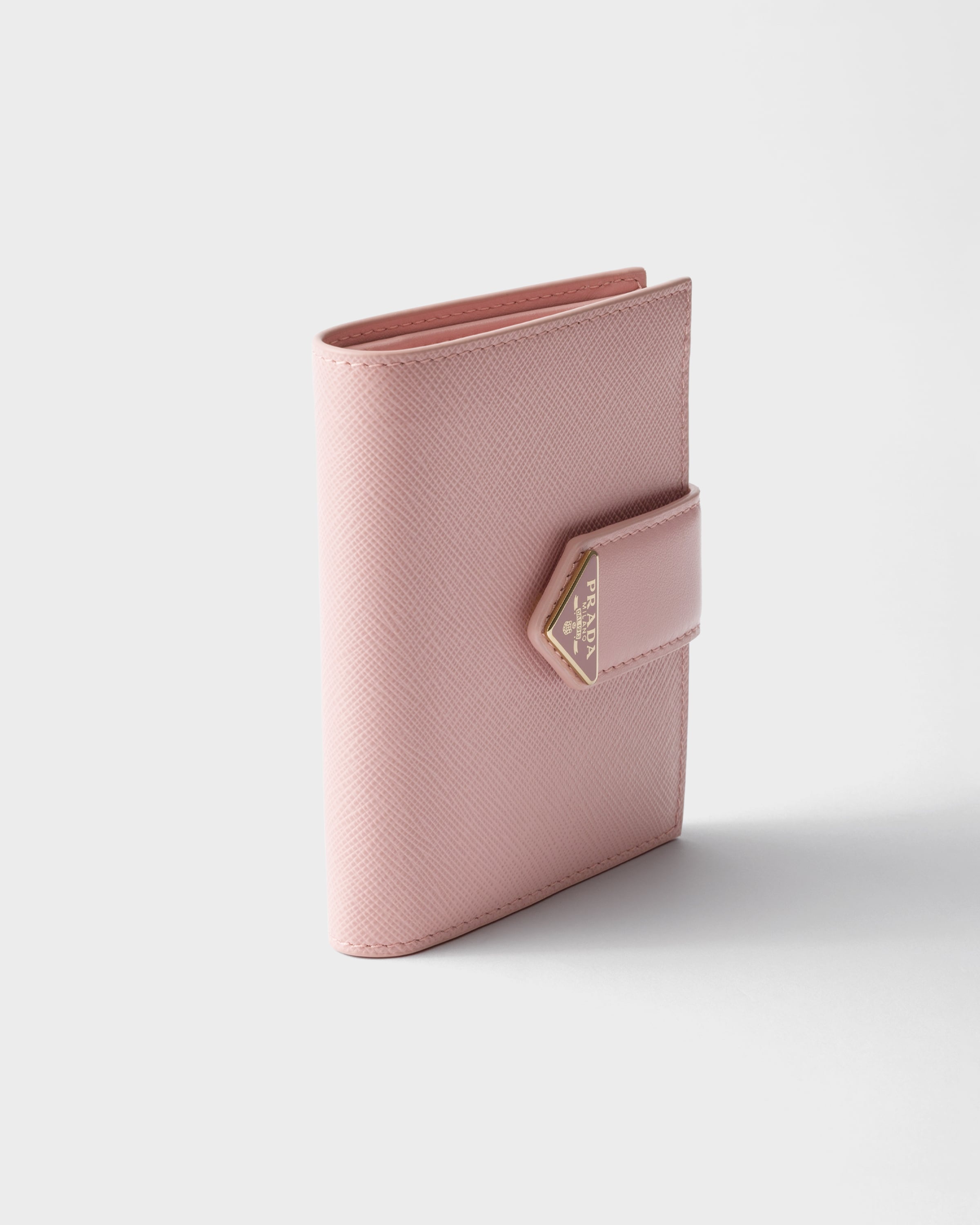 Small Saffiano and smooth leather wallet - 4