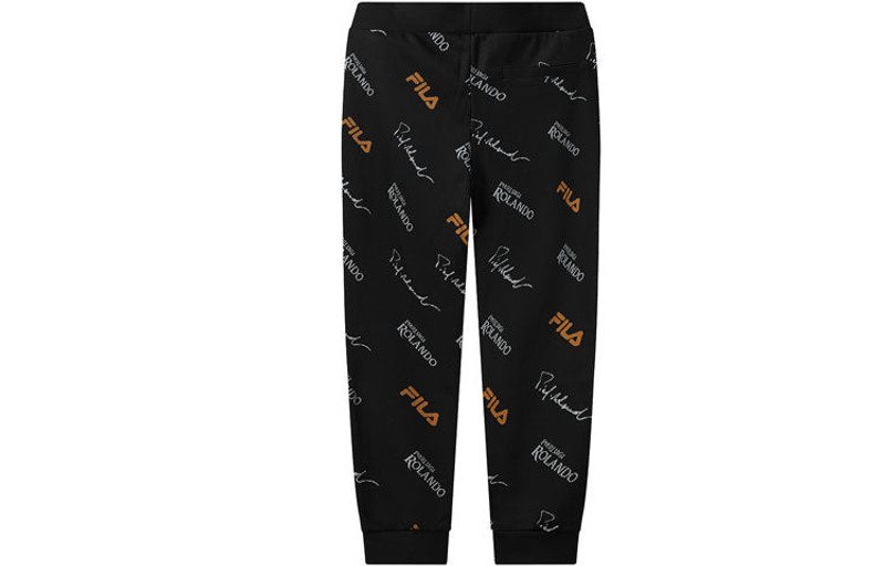 FILA FILA Monogrammed Knitted Casual Trousers For Men Black F11M118601F-ZA outlook