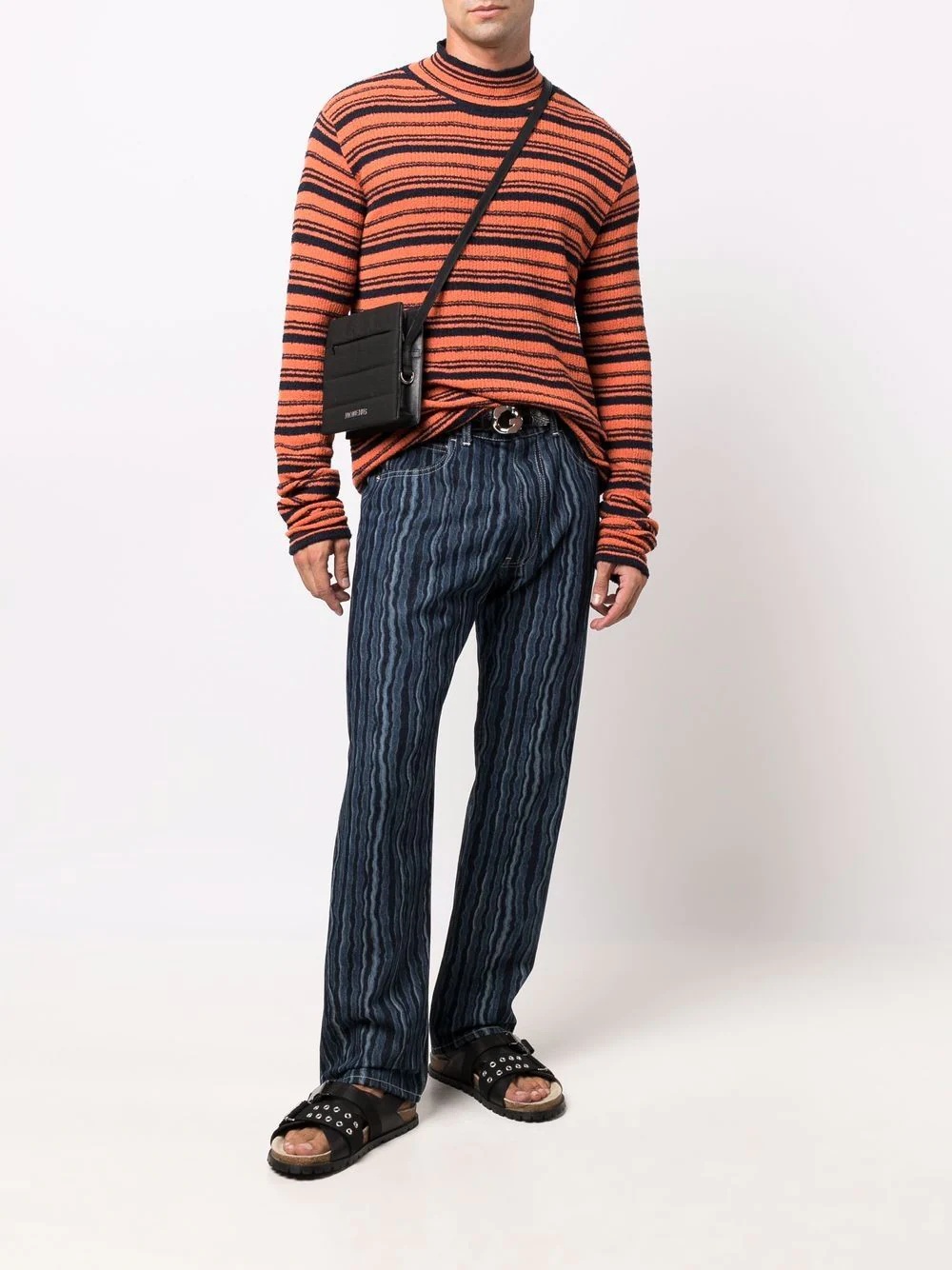 two-tone striped jumper - 2