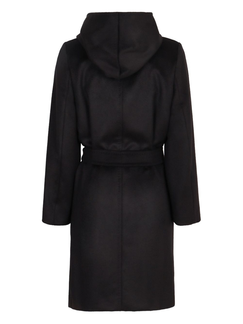 Max Mara Newmang hooded belted coat outlook