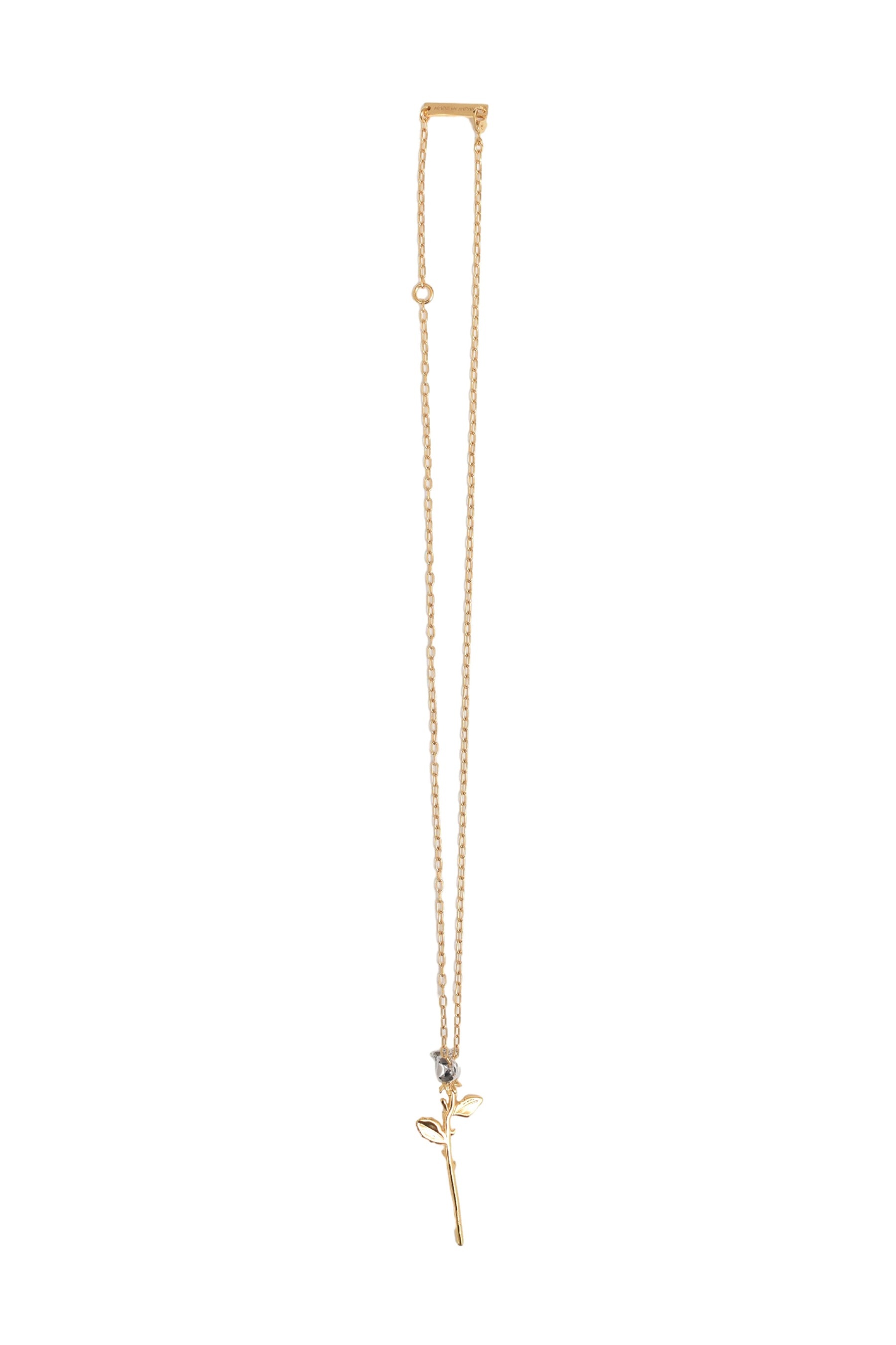 ROSE CHARM NECKLACE / GOLD - 2
