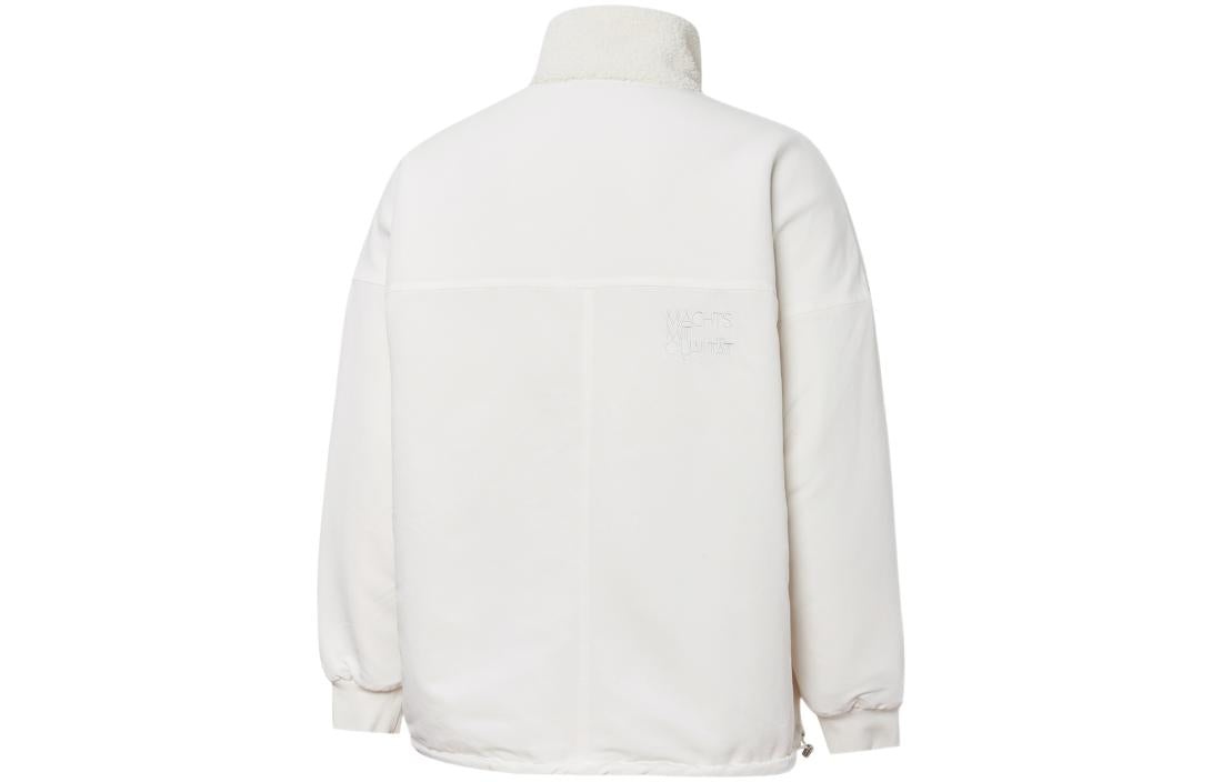 PUMA Mmq lamb's wool Reversible Stand Collar Jacket Couple Style White 534744-65 - 2