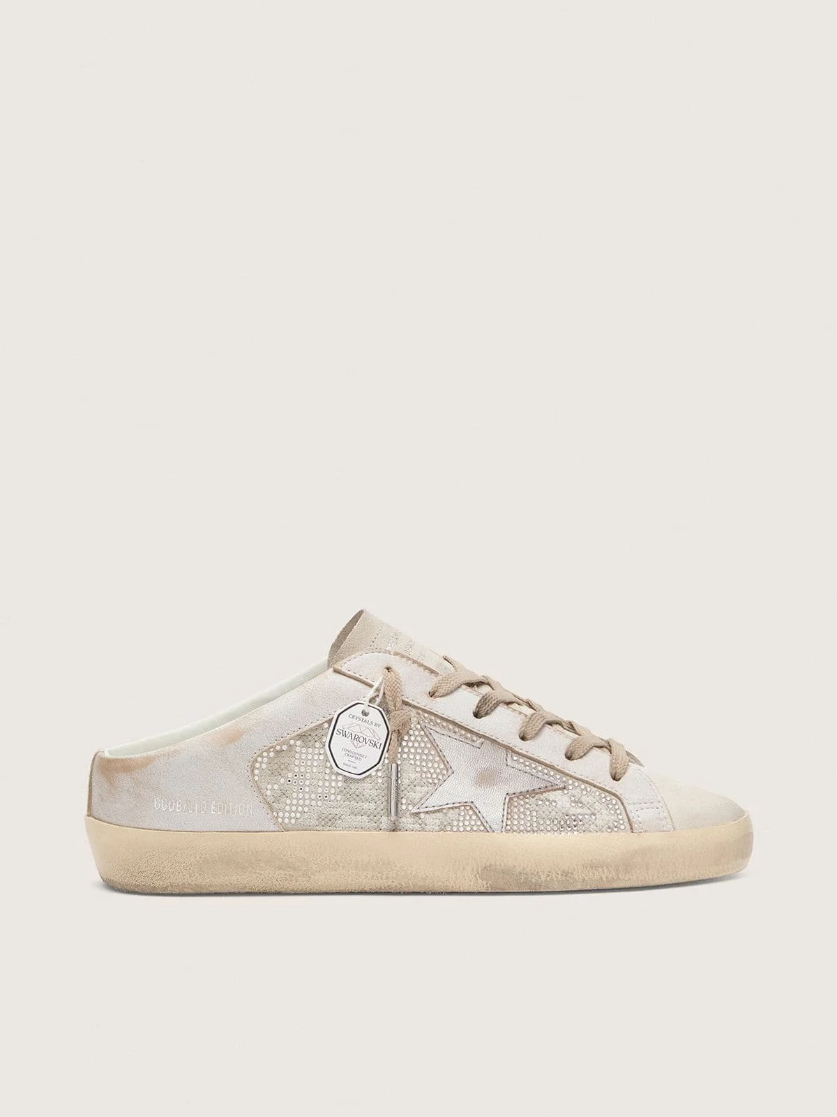 Women’s Super-Star Sabots LTD in Swarovski with metallic silver leather star - 1