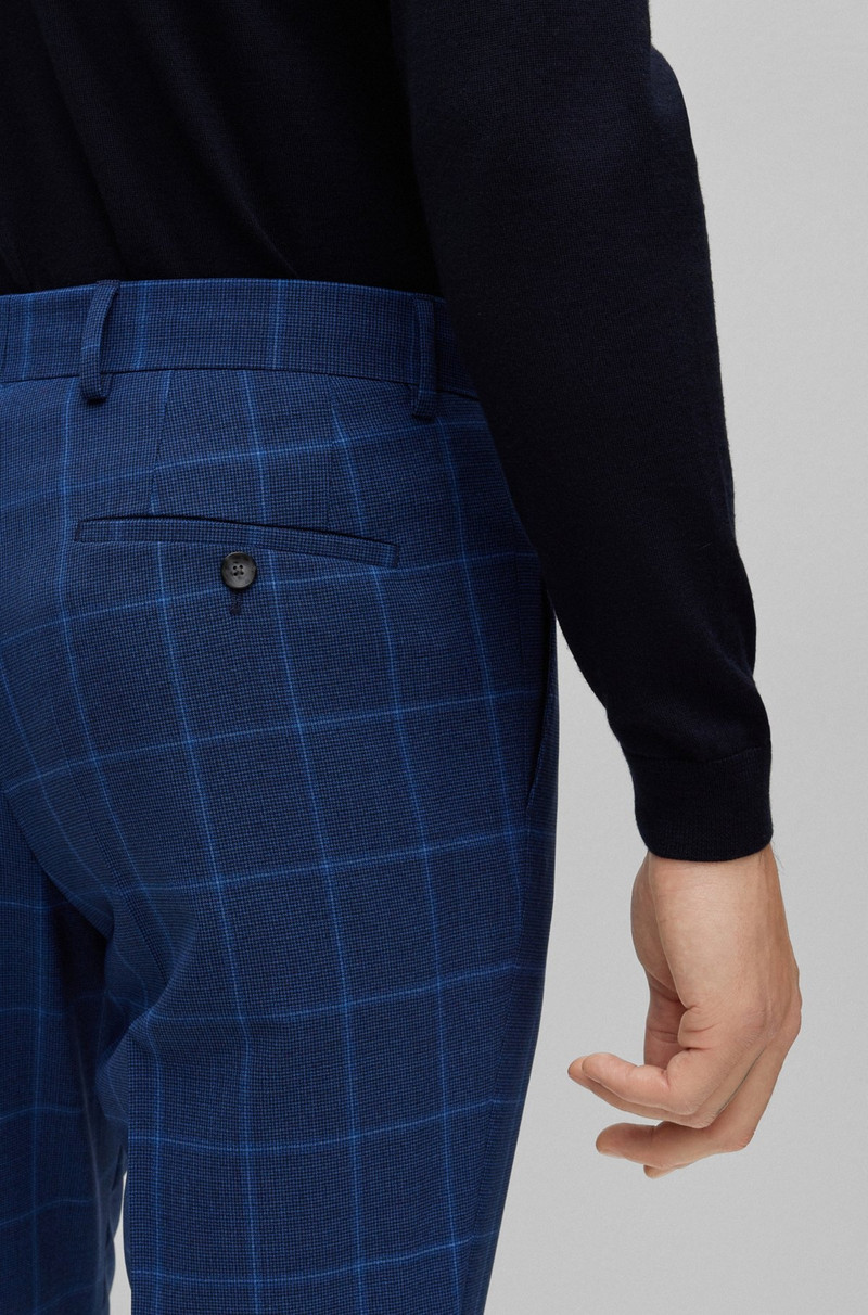 SLIM-FIT SUIT IN CHECKERED VIRGIN WOOL 2