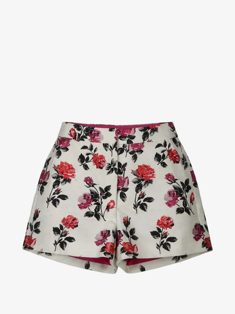 floral-printed shorts - 1