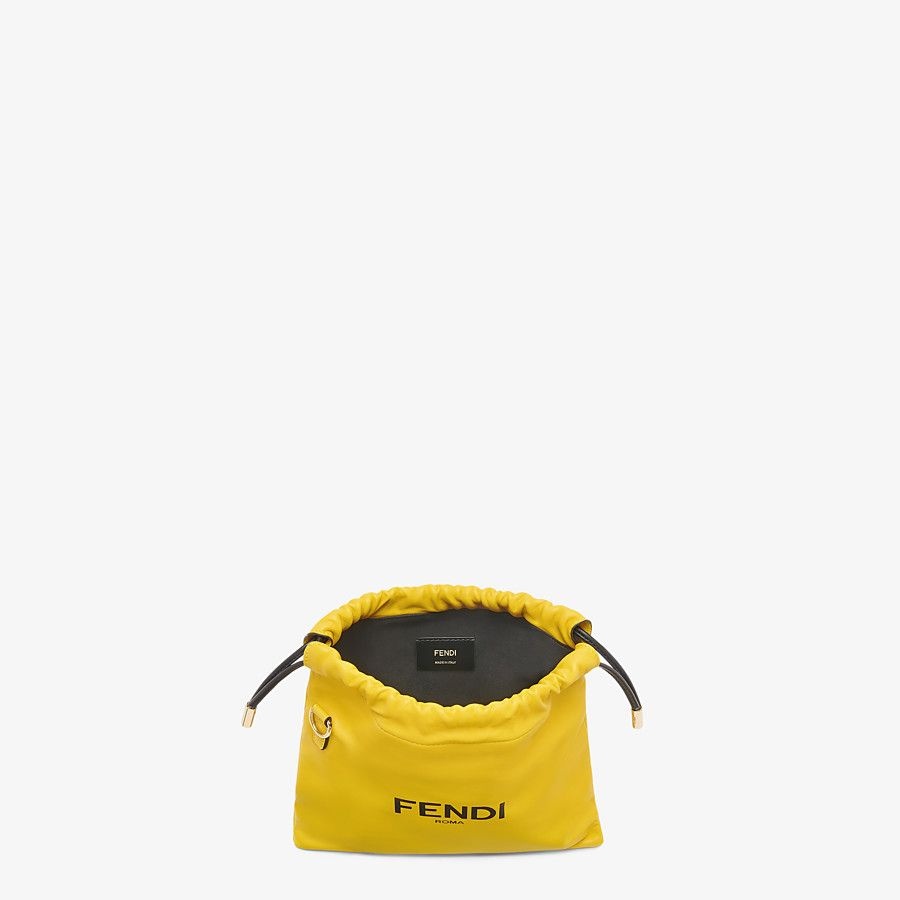 Yellow nappa leather bag - 4