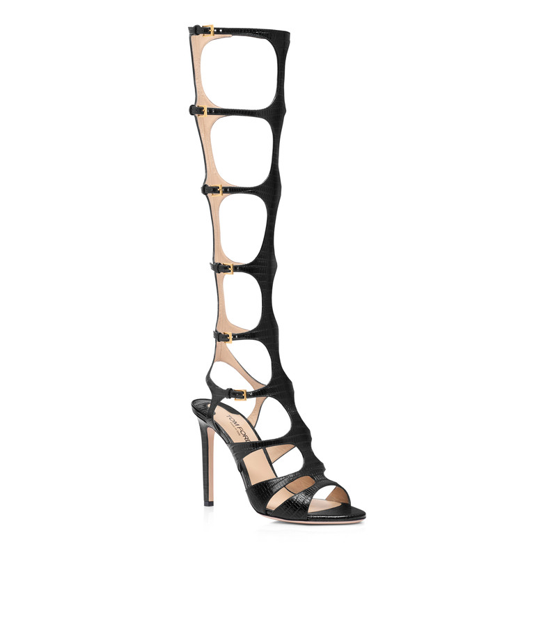 TOM FORD PRINTED TEJUS PARADIS KNEE-HIGH SANDAL outlook