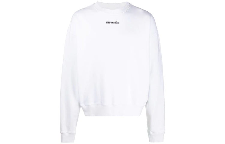Off-White FW20 Marker Arrows Loose Sweater Men White OMBA035E20FLE0020145 - 2