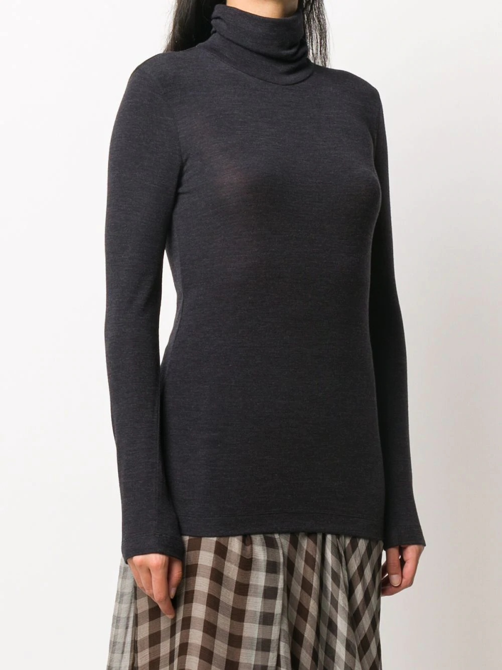 knitted turtleneck top - 3