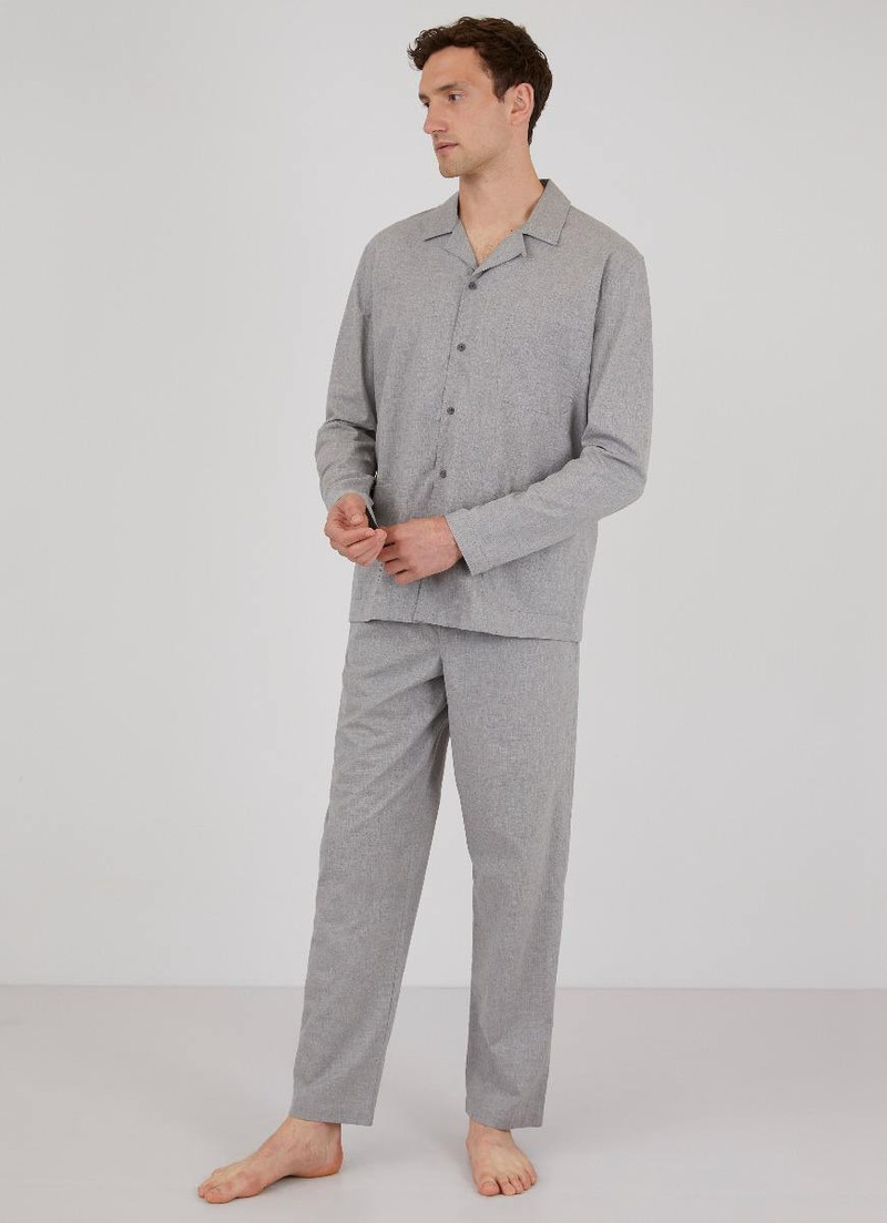 Sunspel Cotton Flannel Pyjama Shirt outlook