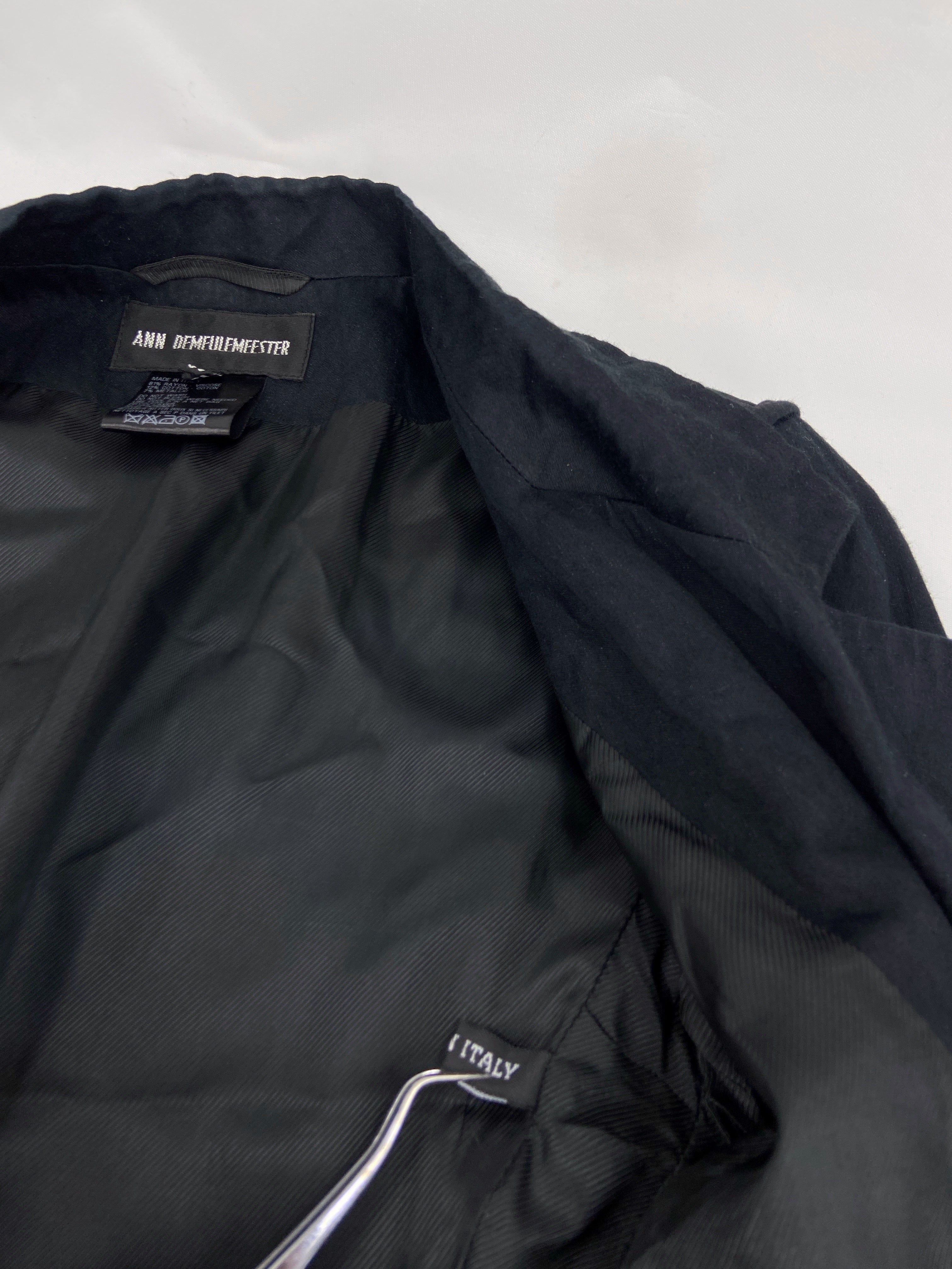 Ann Demeulemeester Spring 2006 Runway Wrinkled Blazer Jacket 36 - 15