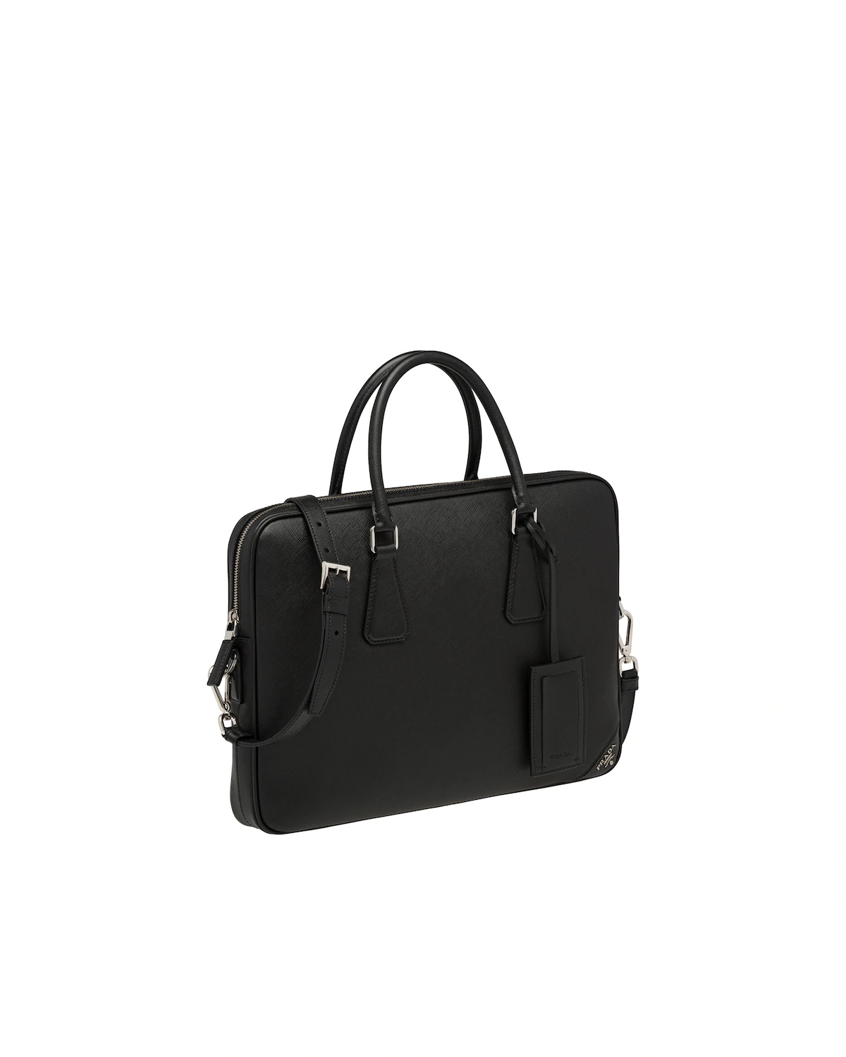 Saffiano Leather Briefcase - 3