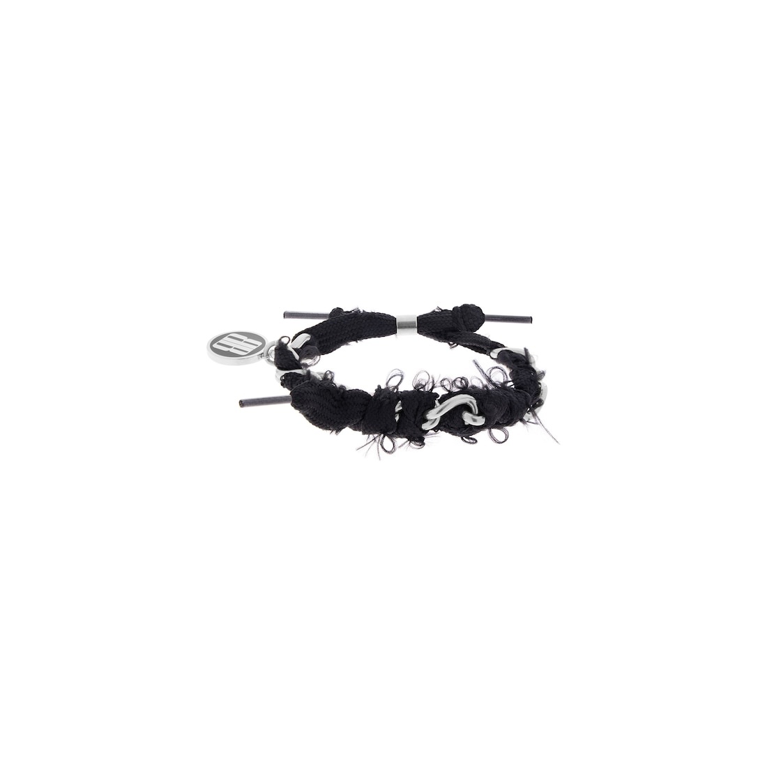 Women's Nano Lace Bracelet in Antique Silver/black - 2