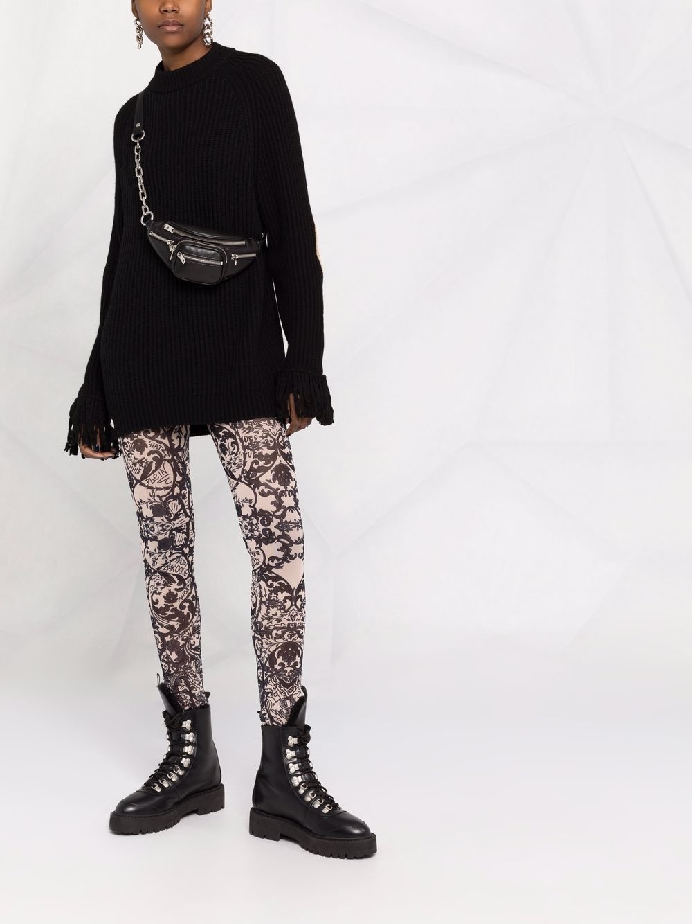 Love Plein cashmere turtle neck - 4