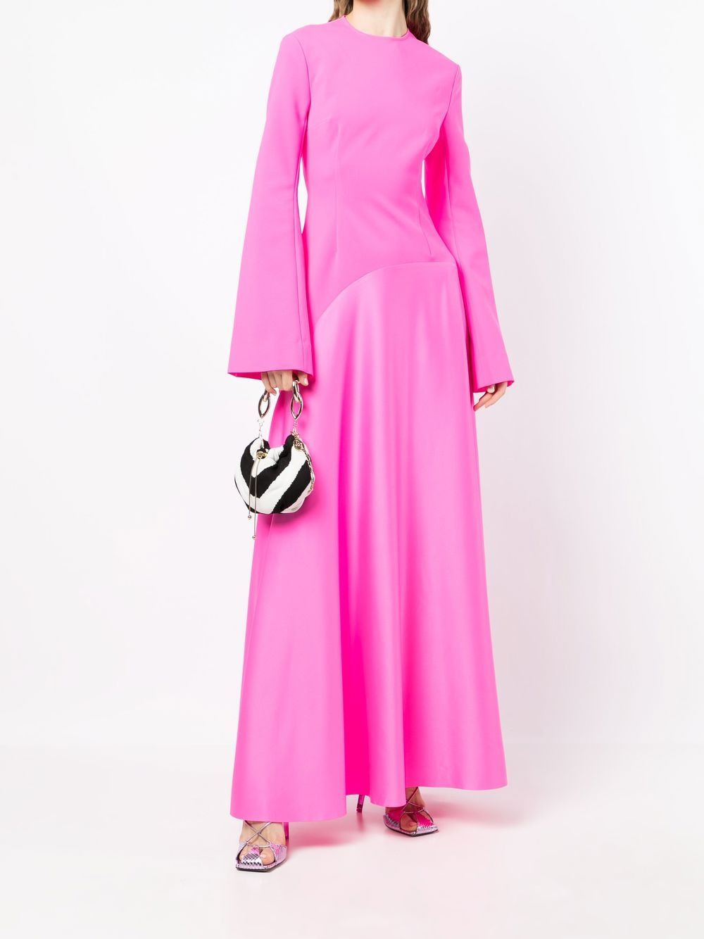draped maxi dress - 2