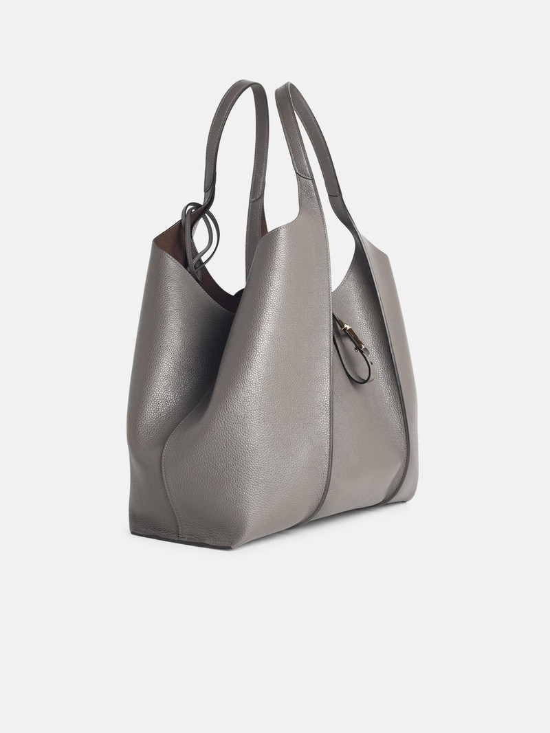 Tod's GRAY LEATHER BAG outlook
