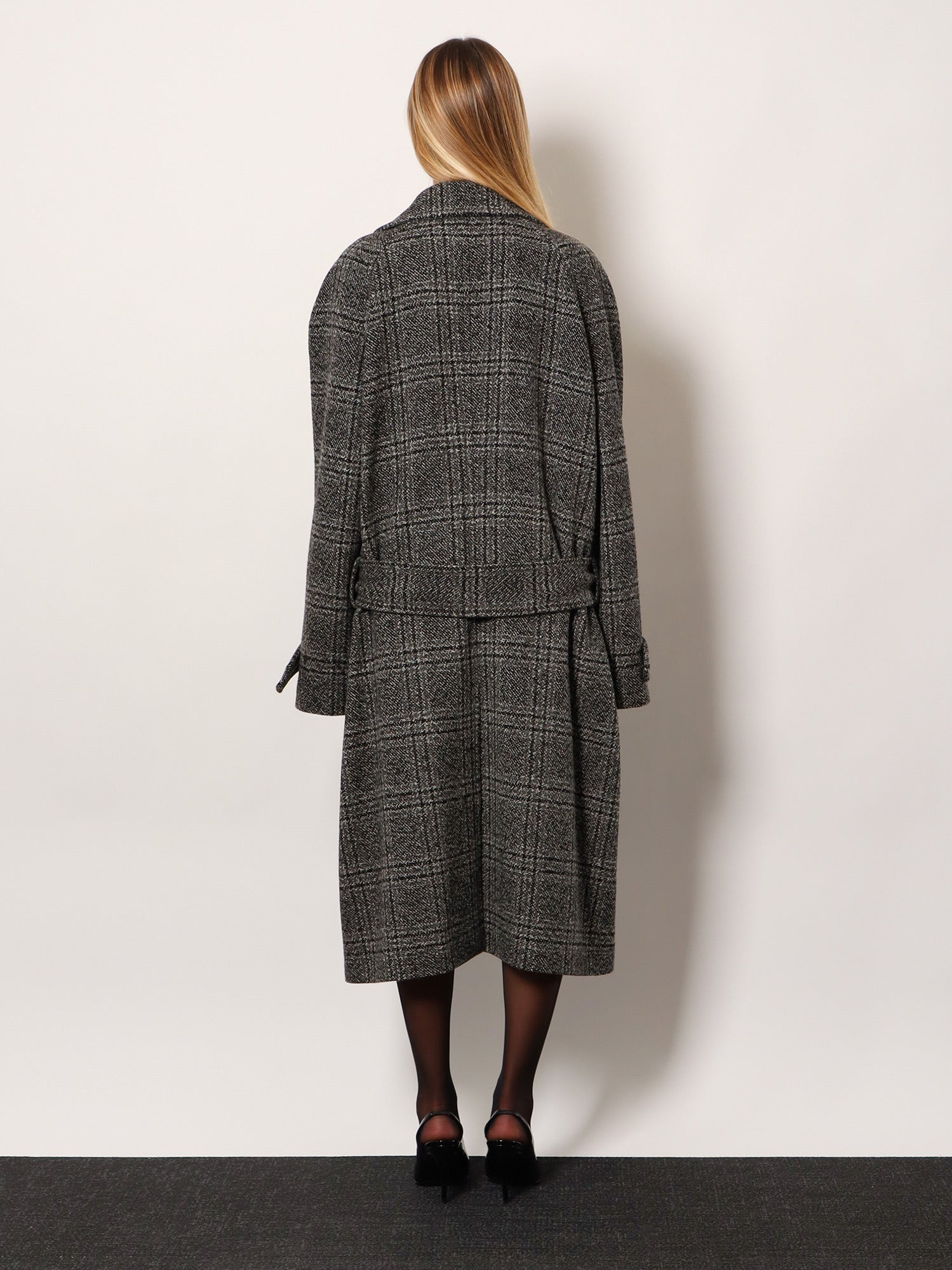 One Layer Raglan Wool Coat - 3