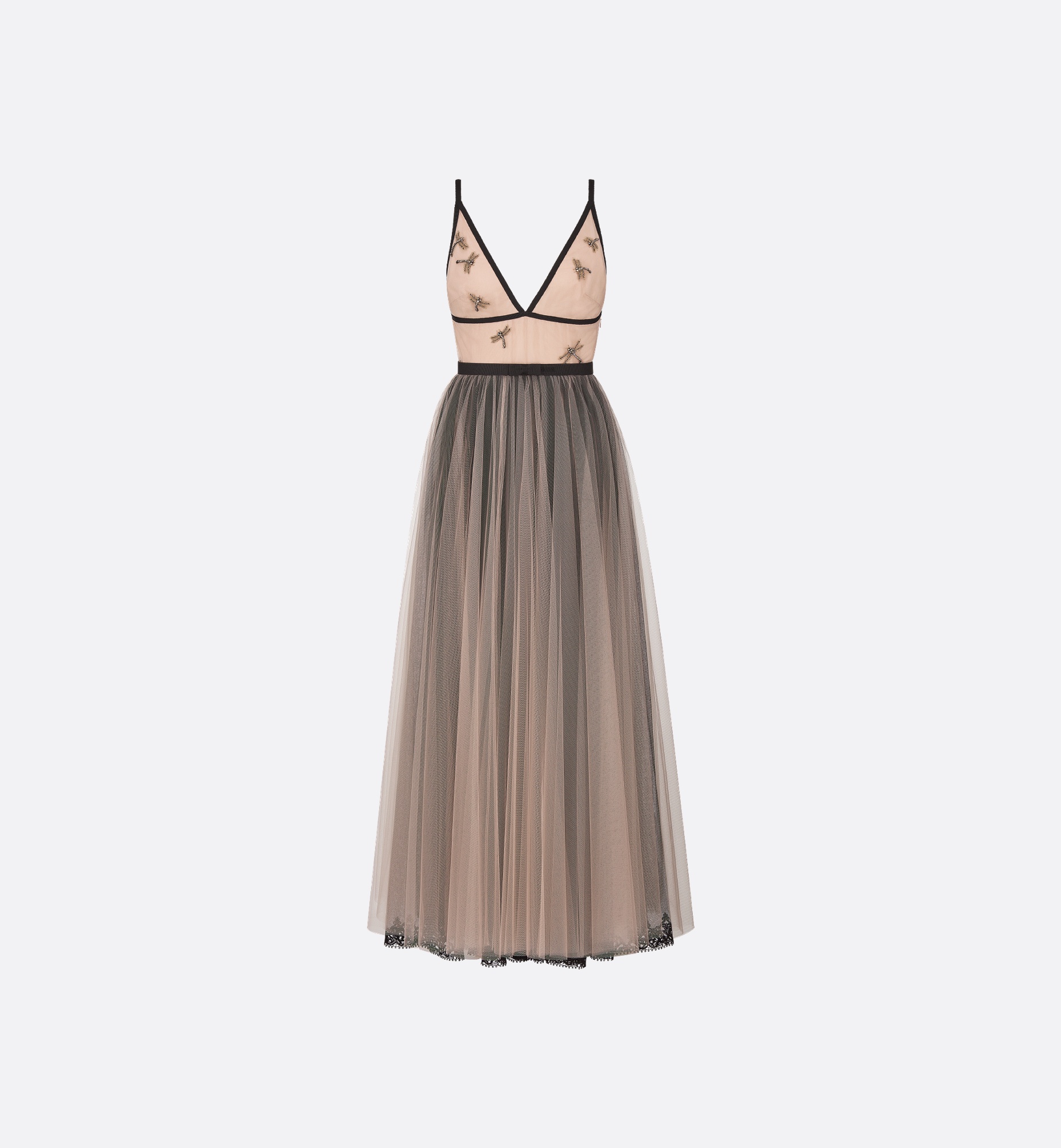 Embroidered Long Dress - 1