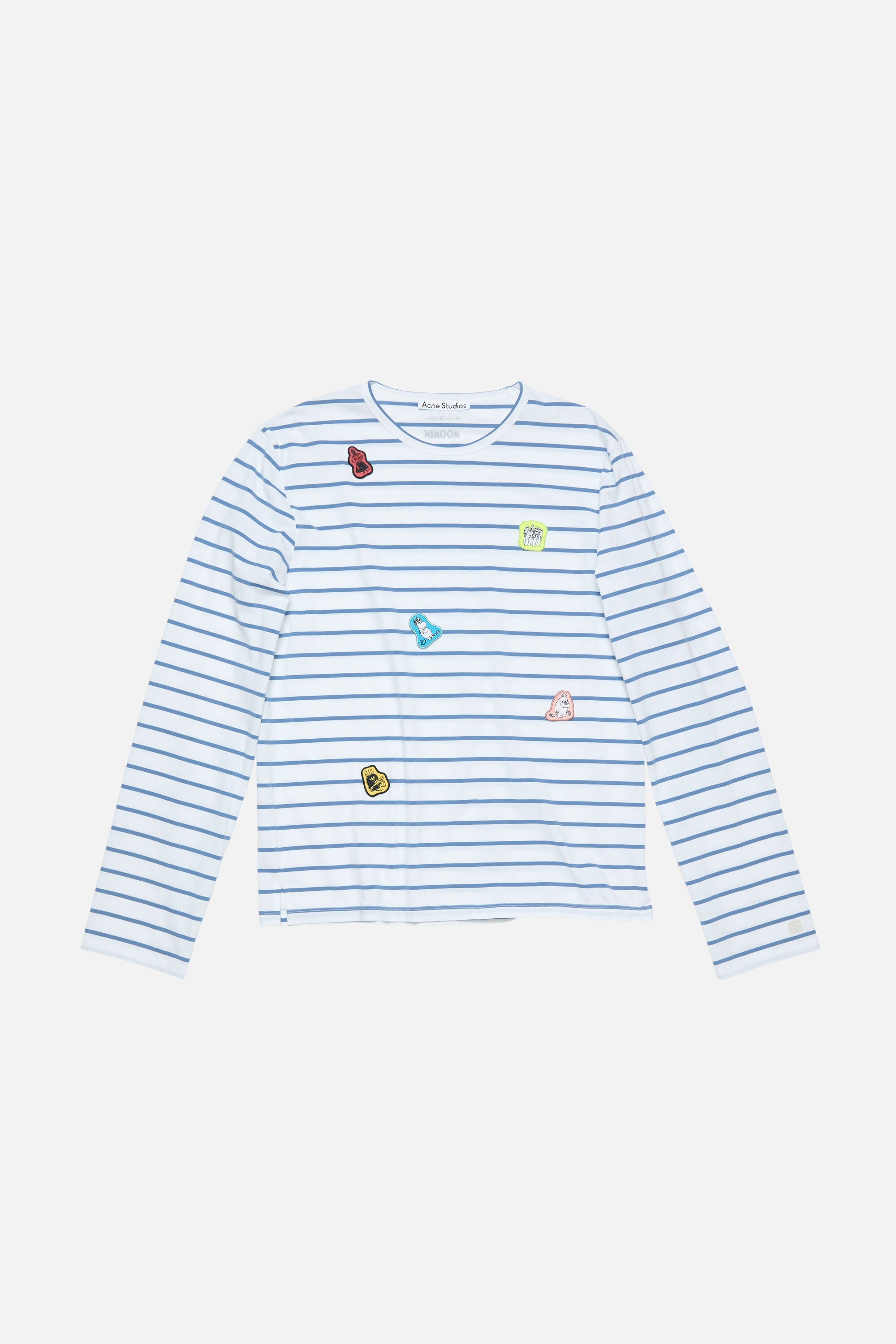 Long sleeve t-shirt - Acne Studios x Moomin - White/blue - 1