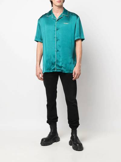 Off-White satin short-sleeve shirt outlook