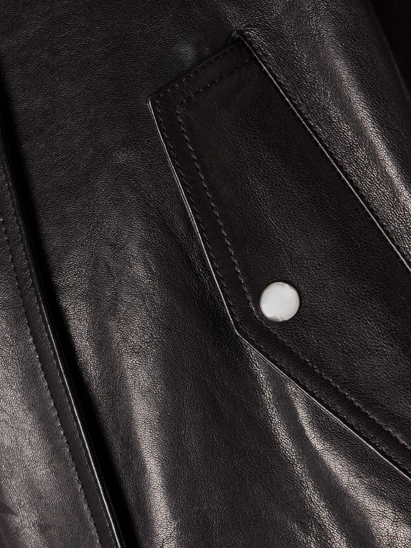 Kember cropped leather bomber jacket 4