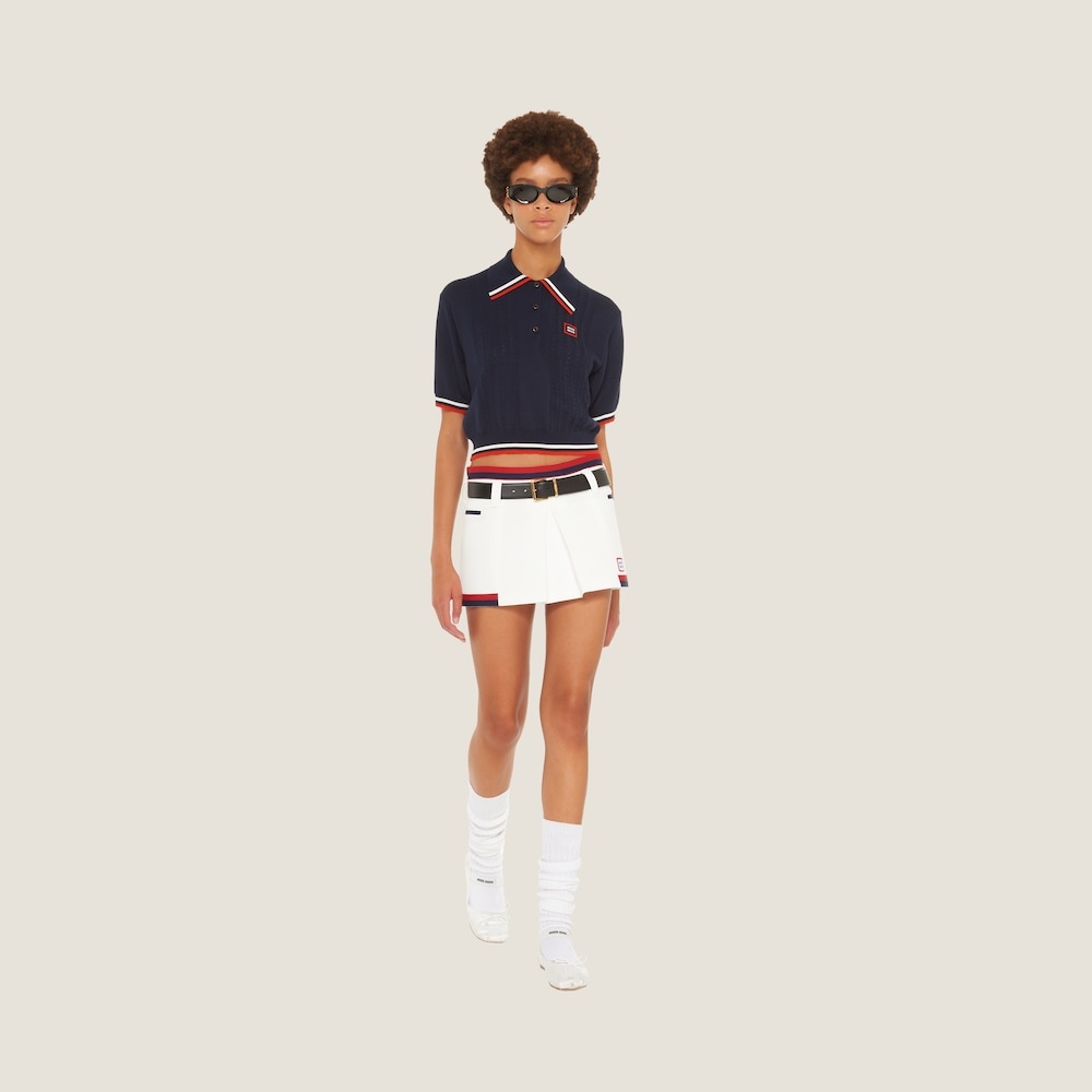 Jersey miniskirt - 1