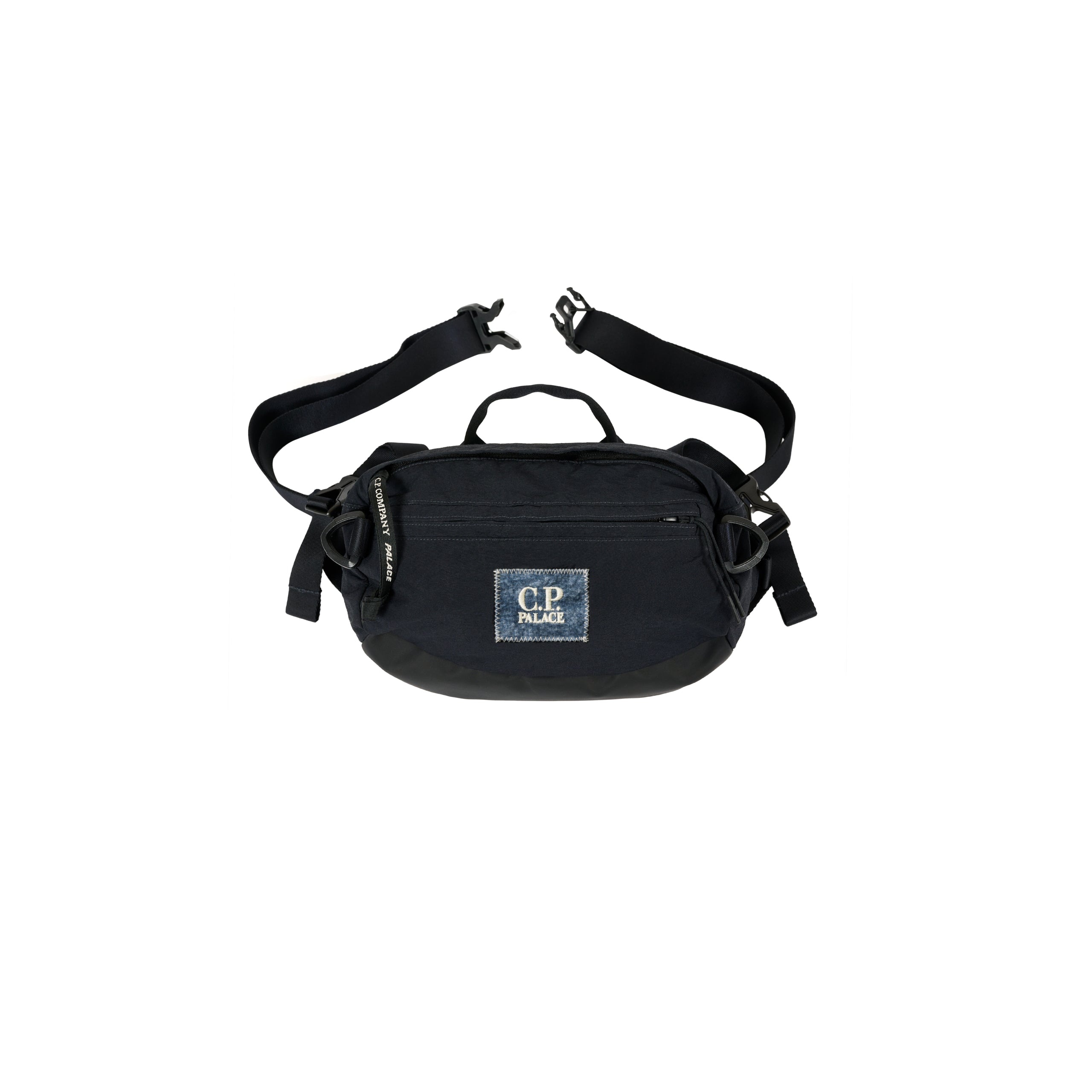 PALACE C.P. COMPANY PLAIN PAPER TOUCH SHOULDER BAG NAVY - 2