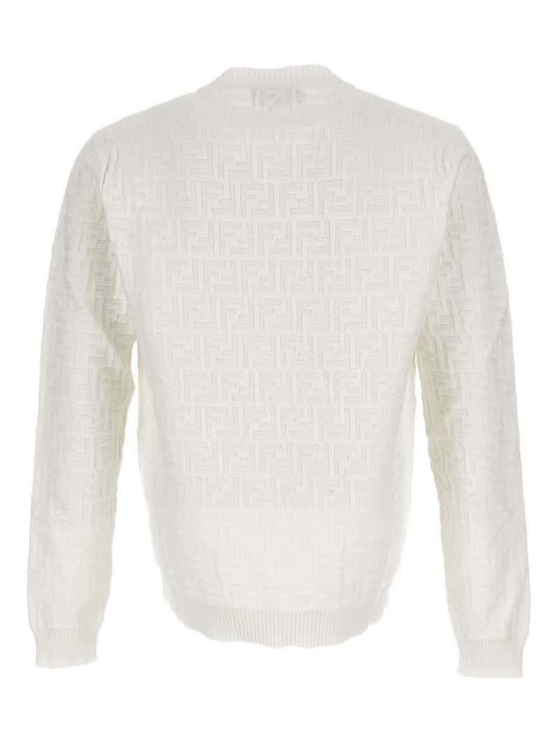 FENDI crew-neck ribbed sweater outlook