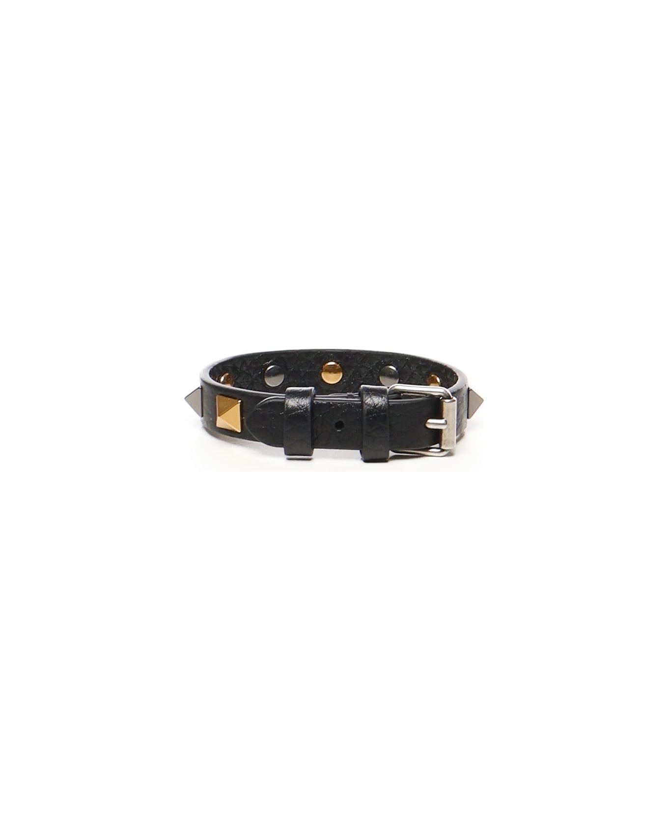 Rockstud Bracelet In Calfskin - 2
