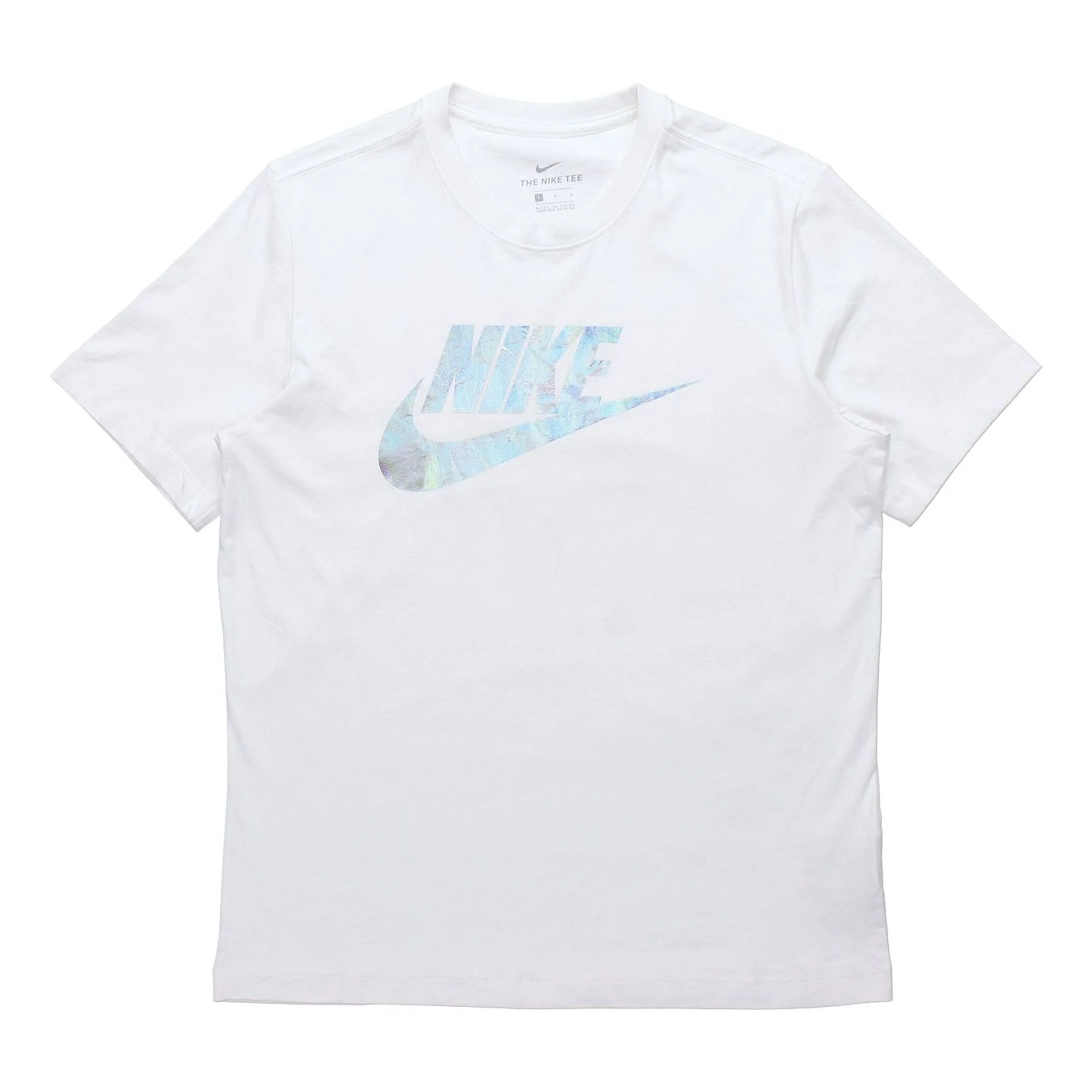 Nike Sportswear Athleisure Casual Sports Short Sleeve 'White SIlver' CT6880-100 - 1