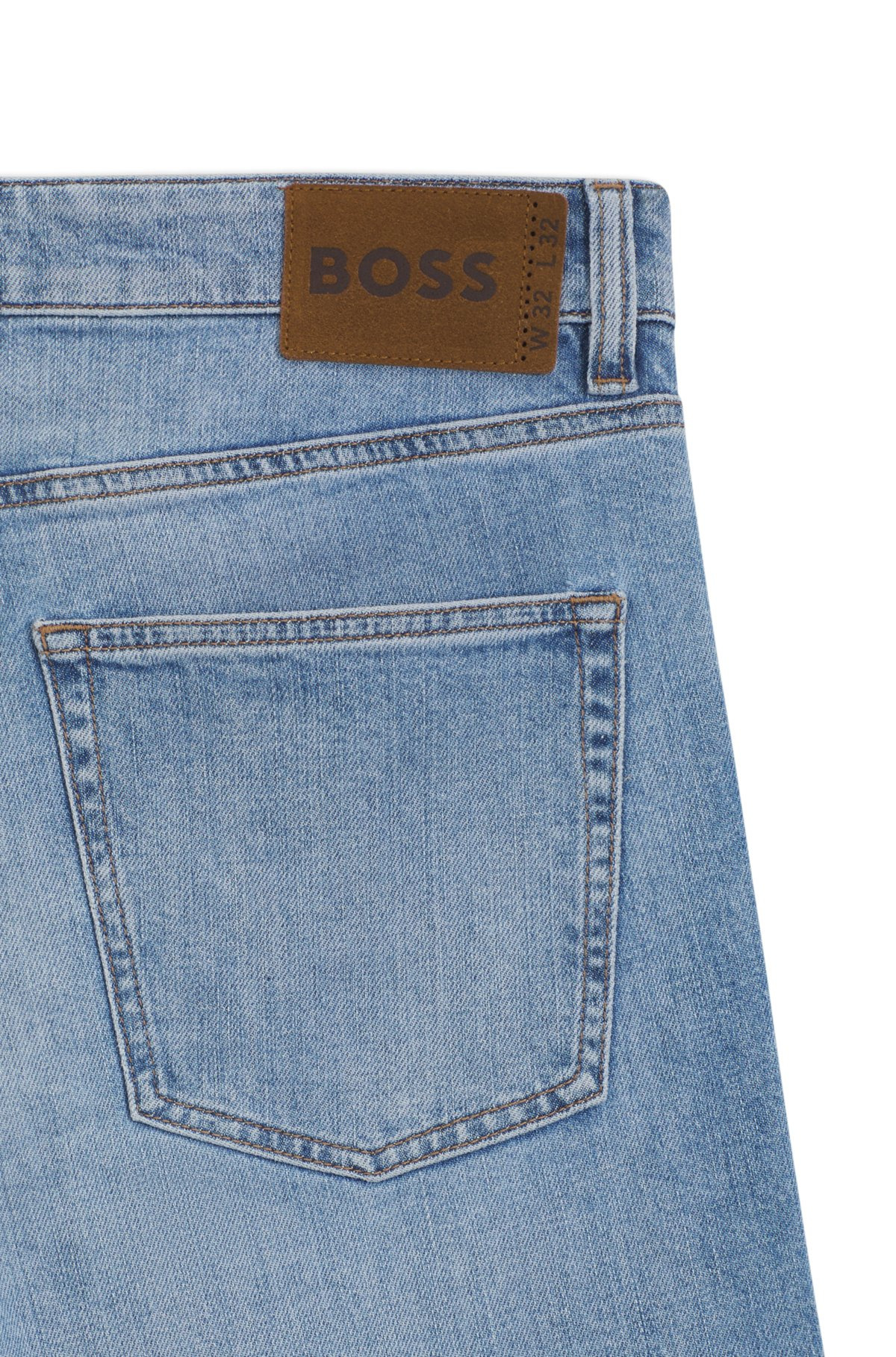 SLIM-FIT JEANS IN BLUE COMFORT-STRETCH DENIM - 6