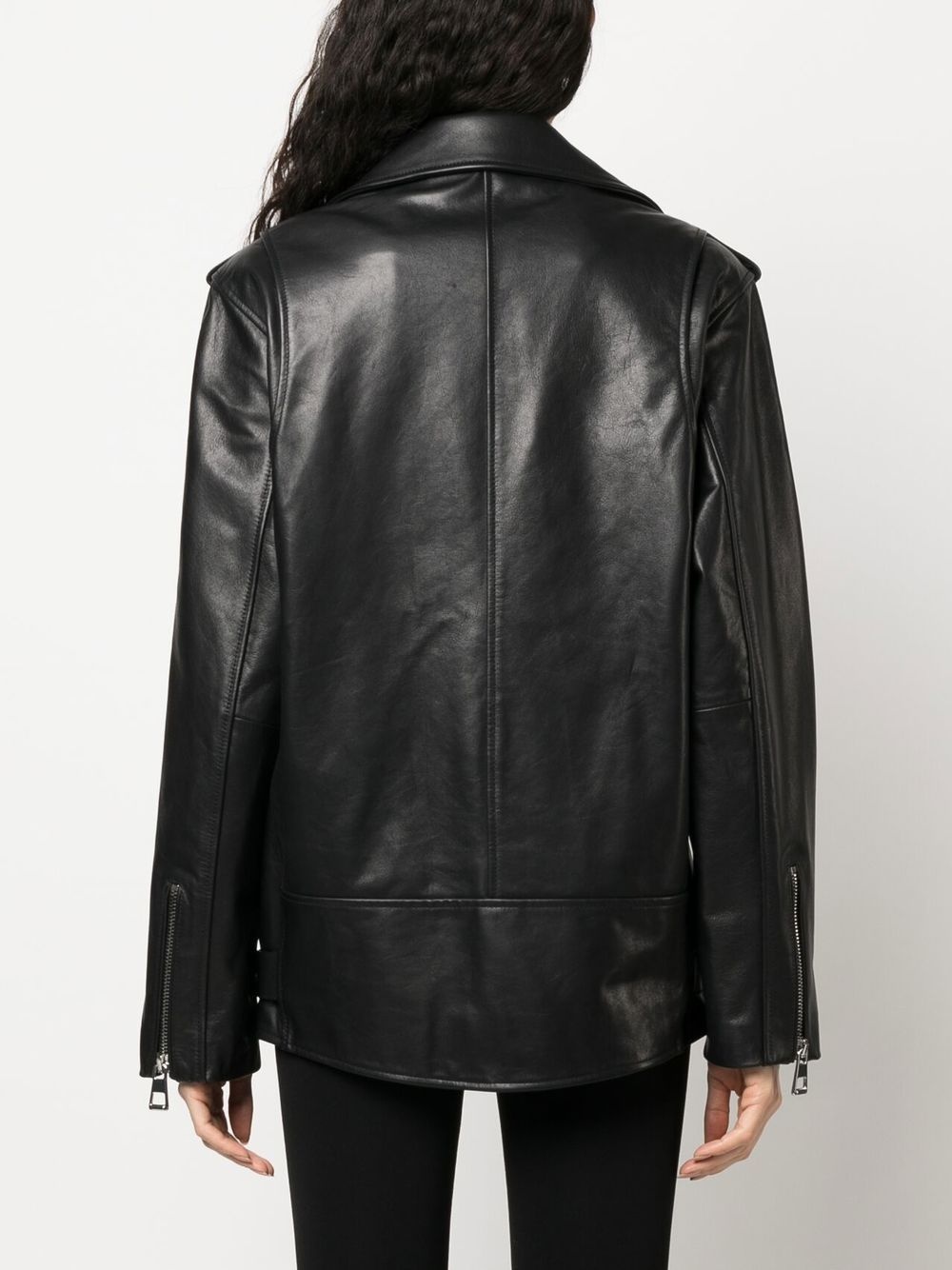 leather biker jacket - 4