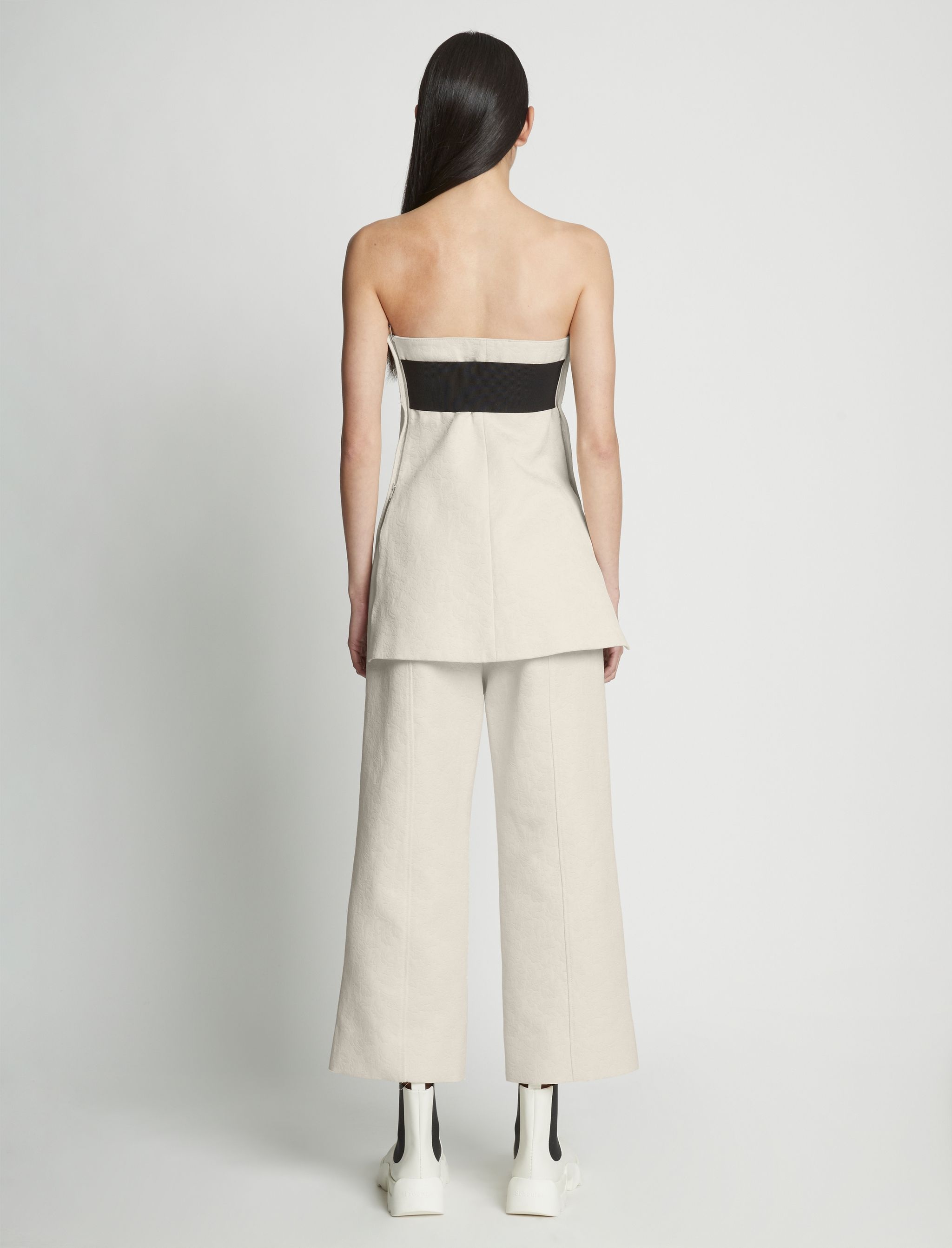 Cotton Wool Jacquard Bustier - 5