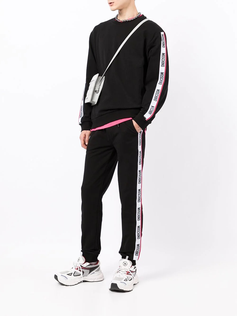 logo-tape track pants - 2