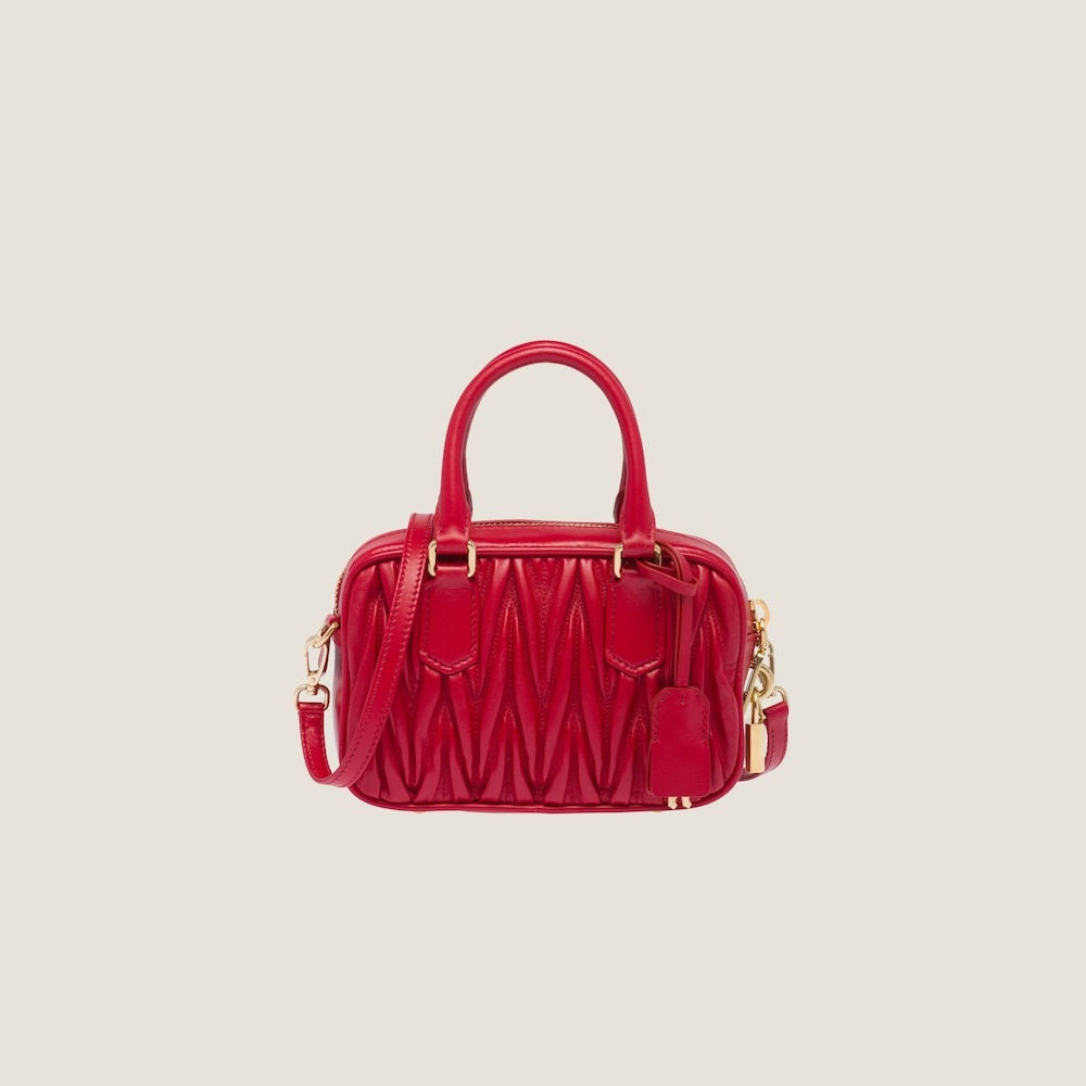 Matelassé nappa leather top-handle bag - 3