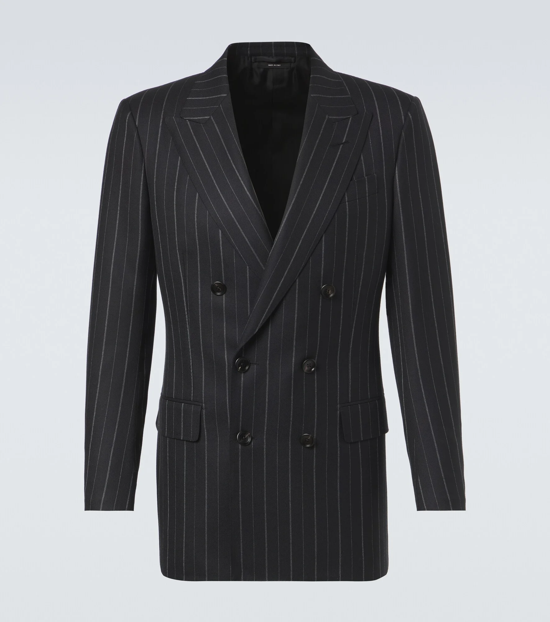 Striped wool blazer - 1