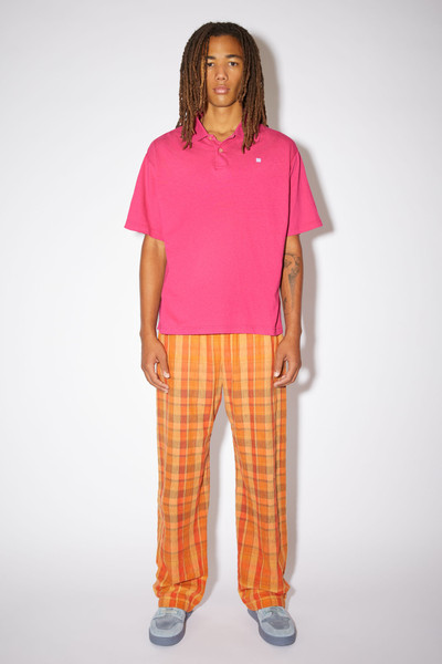 Acne Studios Polo shirt - Fuchsia pink outlook