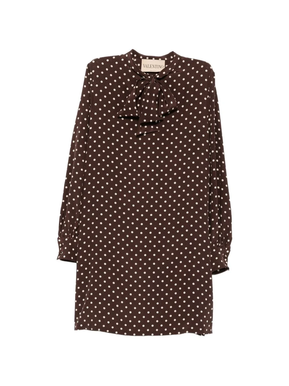 polka-dot mini dress - 1