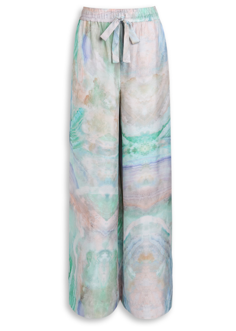 Zimmermann Illuminate Printed Silk Trousers - 1