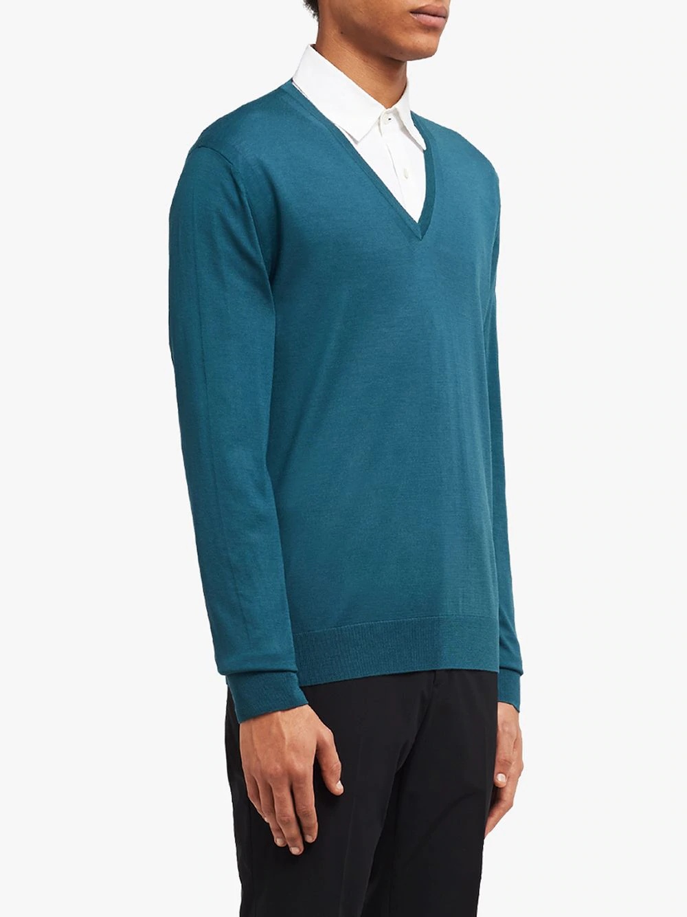 V-neck knitted jumper - 3