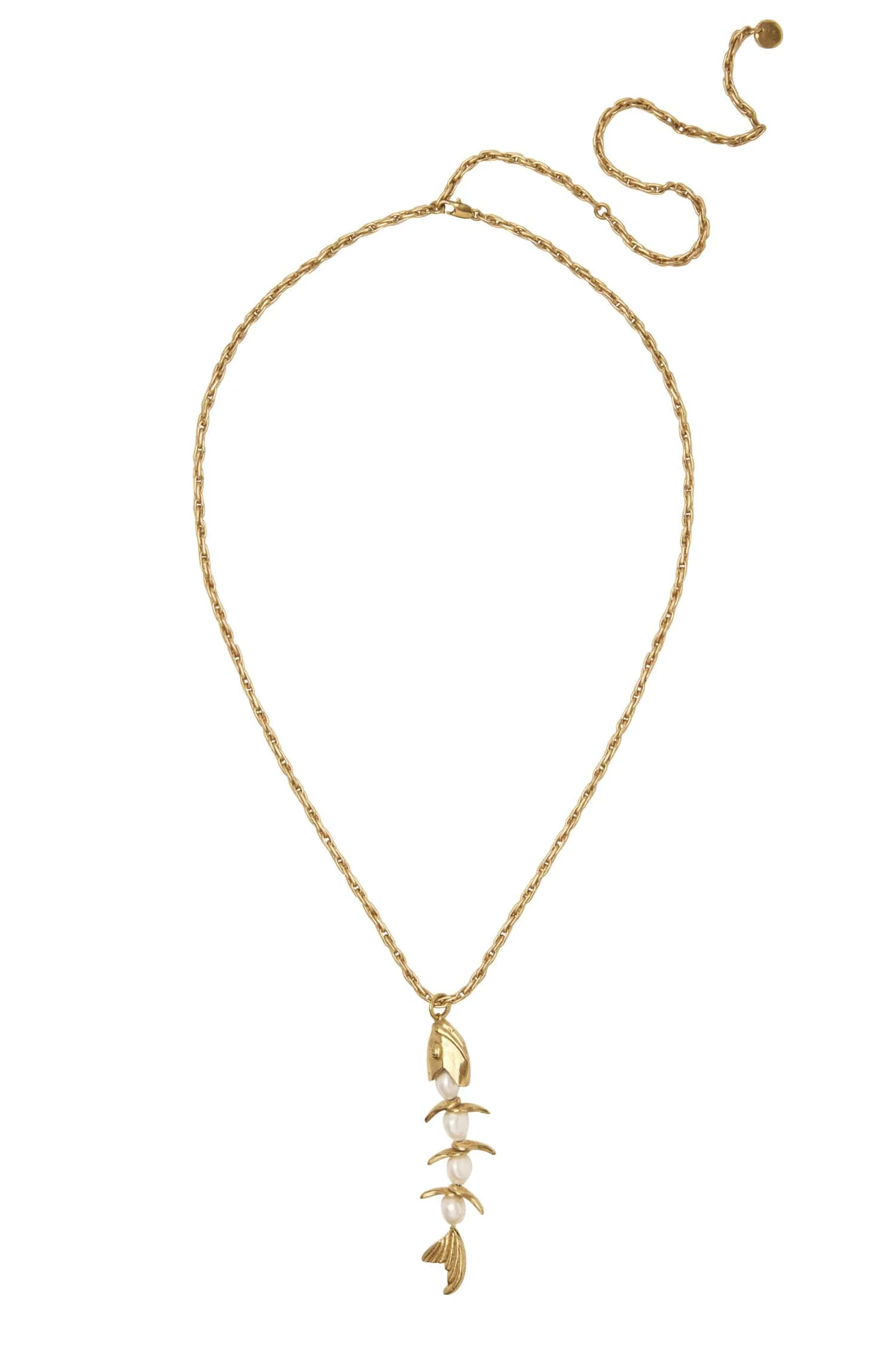 Calypso Pearl Fish Necklace - 1